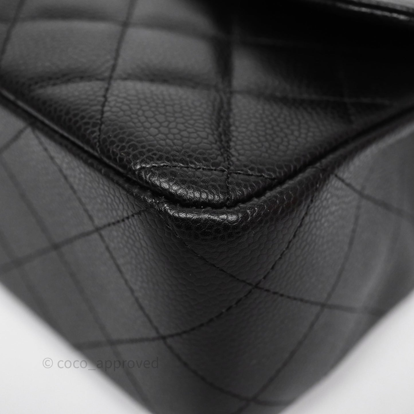 Chanel Jumbo Single Flap Black Caviar Gold Hardware⁣⁣