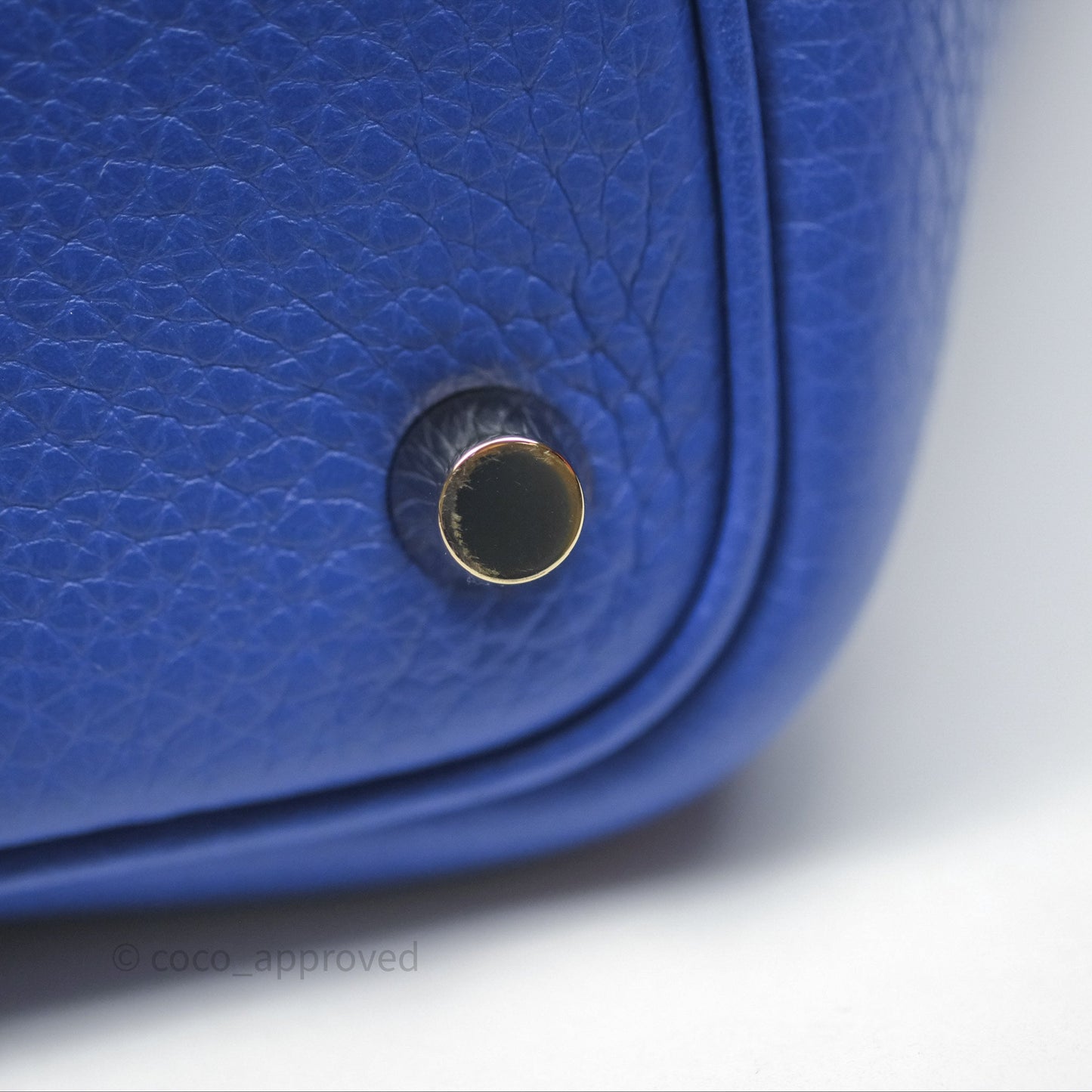 Hermès Picotin 18 Bleu Électrique 7T Clemence Gold Hardware