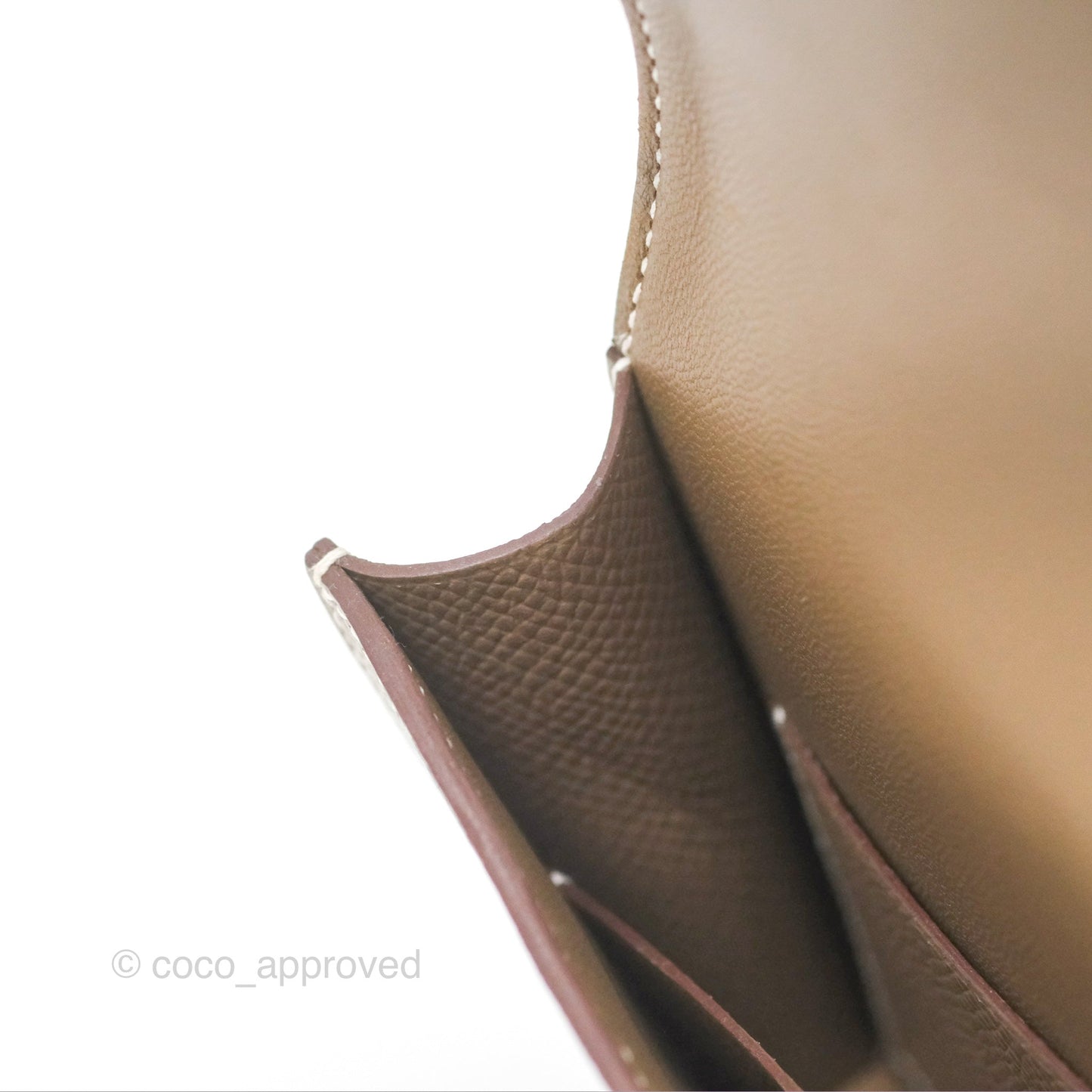 Hermès Constance Slim Wallet Etoupe Epsom Gold Hardware