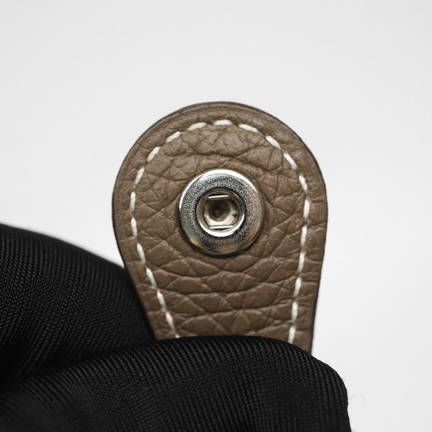 Hermès Mini Evelyne 16 Etoupe 18 Clemence Palladium Hardware