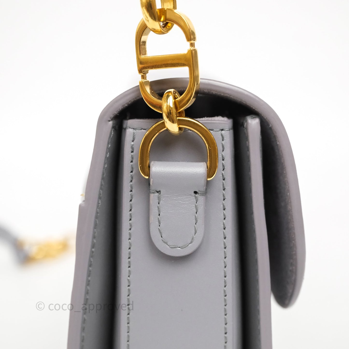 Dior 30 Montaigne Avenue Bag Grey Box Calfskin