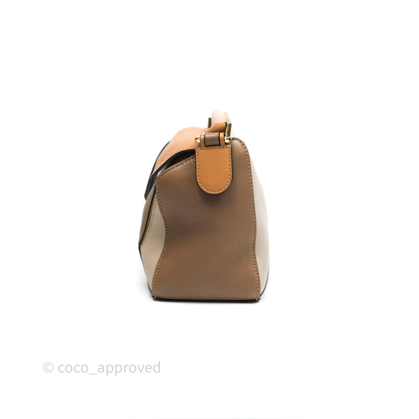 Loewe Small Puzzle Bag Warm Desert & Mink Two Tone Calfskin
