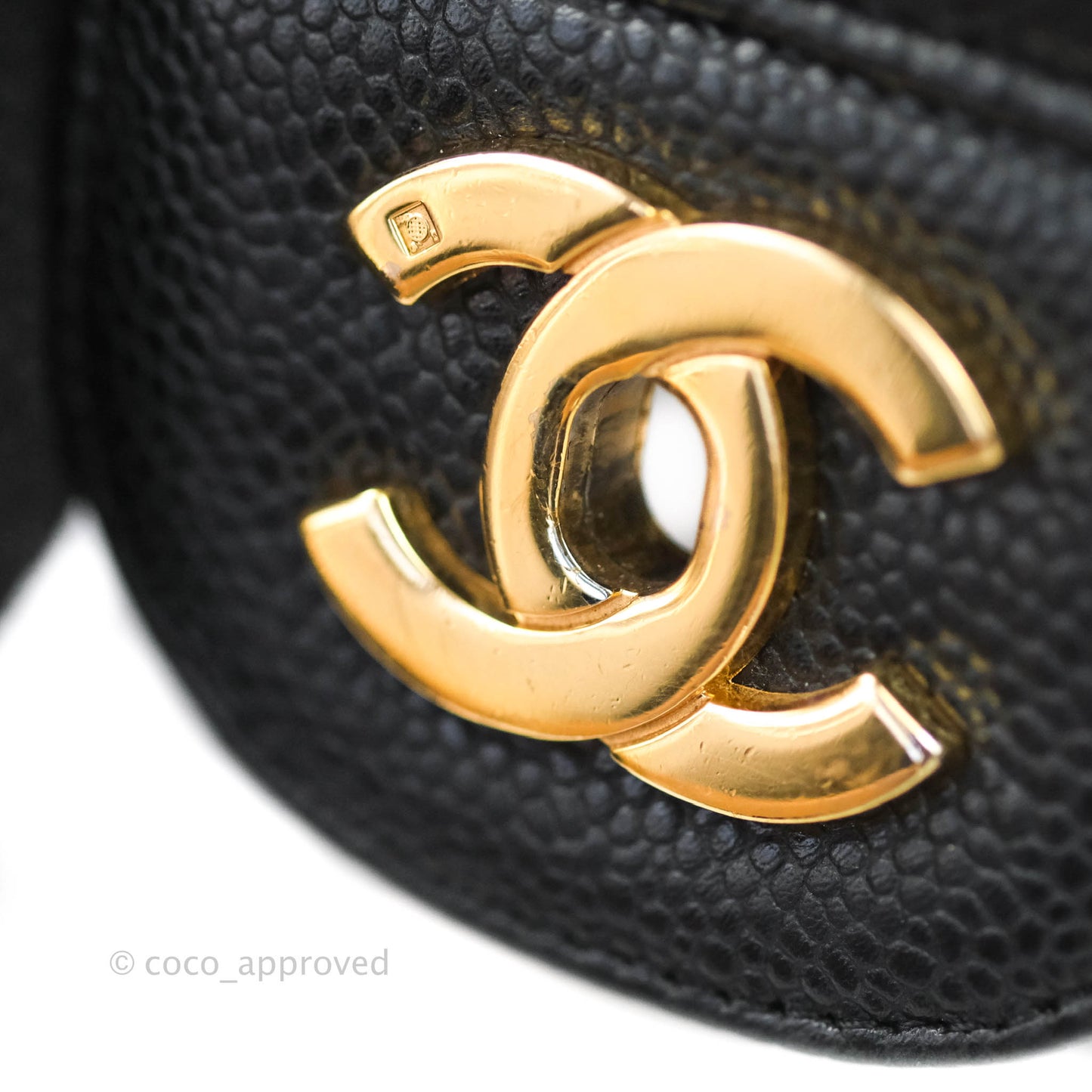 Chanel Classic Jumbo Single Flap Black Caviar 24K Gold Hardware⁣⁣