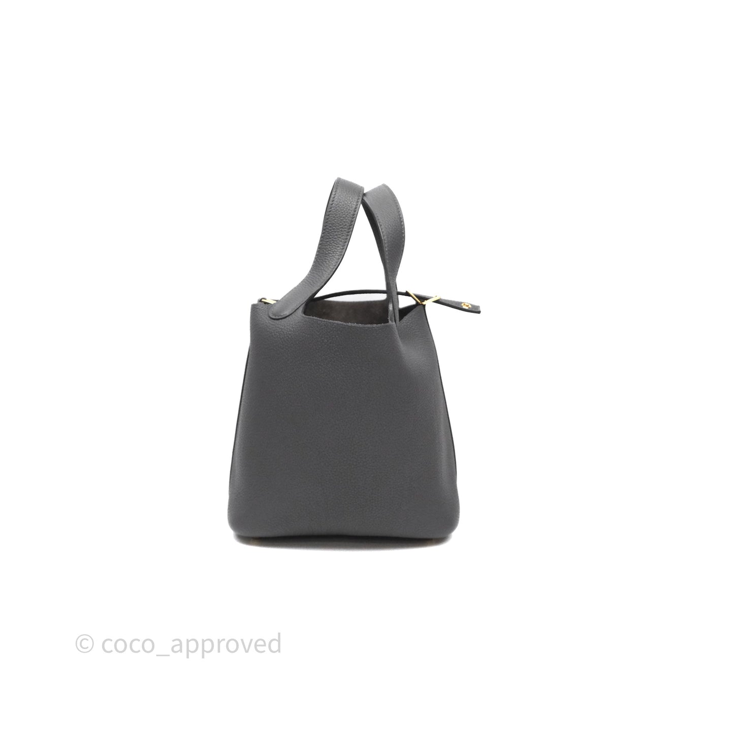 Hermès Picotin Lock 18 Graphite 88 Taurillon Maurice Gold Hardware