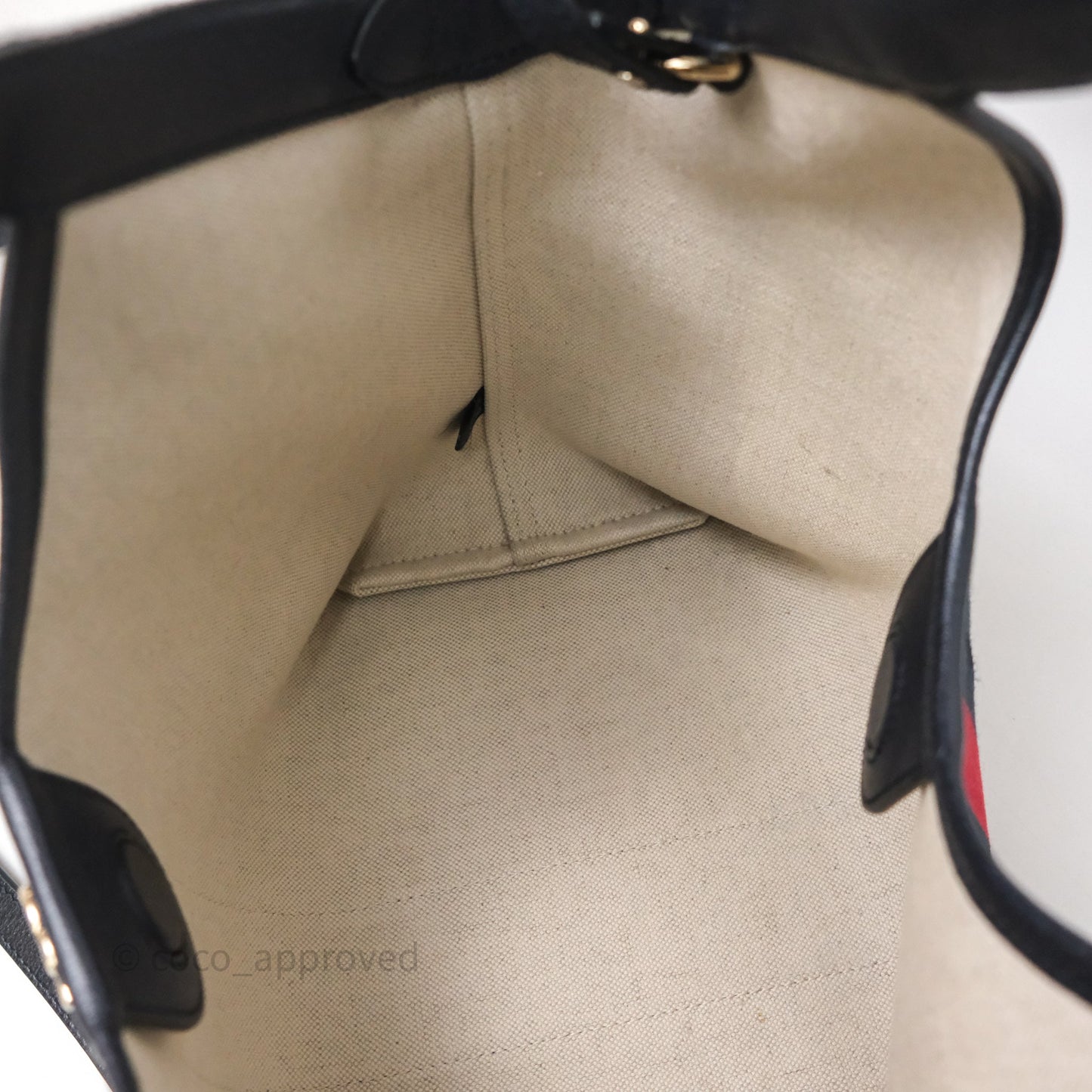 Gucci Giglio Small Tote Bag Blue and White GG Denim
