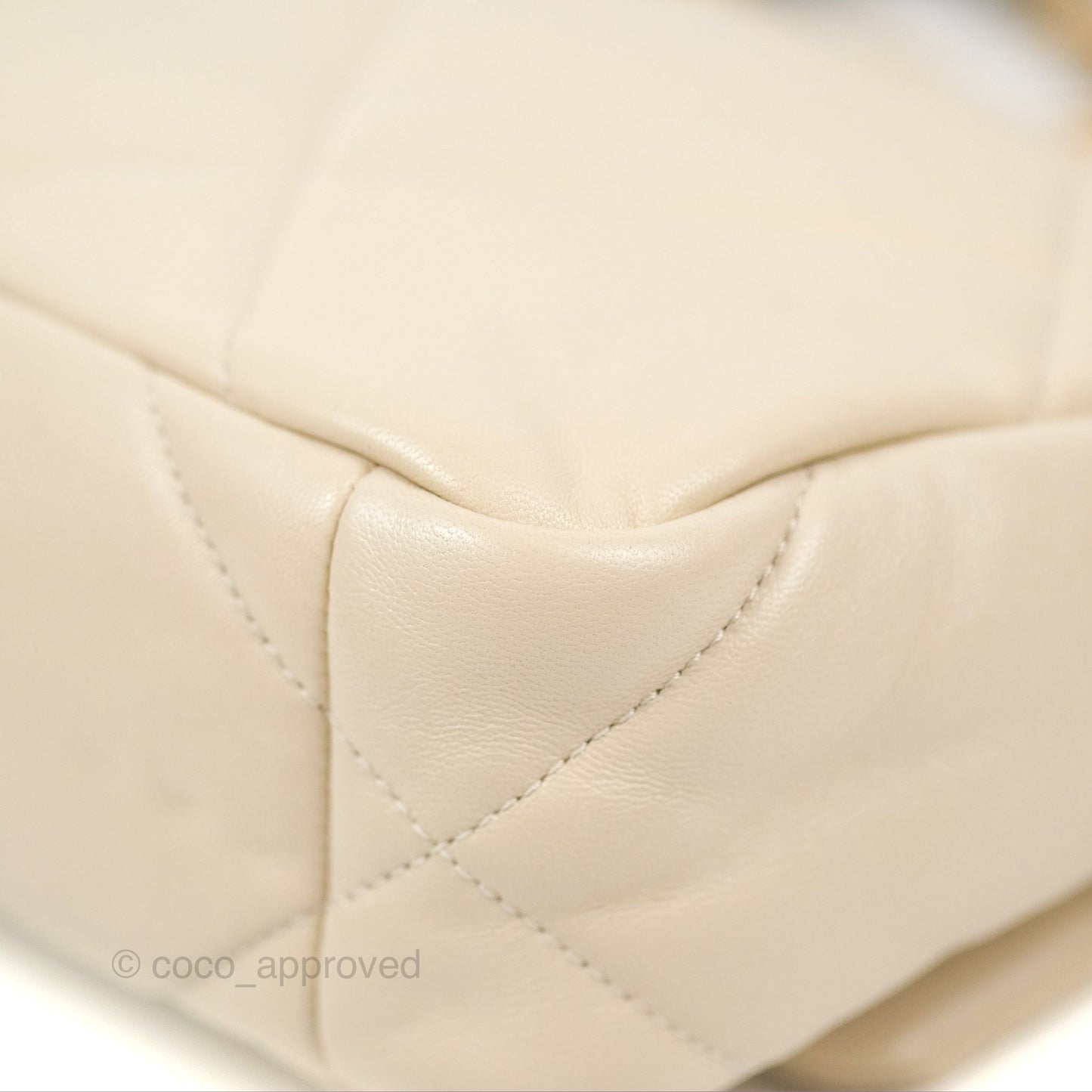 Chanel 19 Small Ivory Beige Mixed Hardware