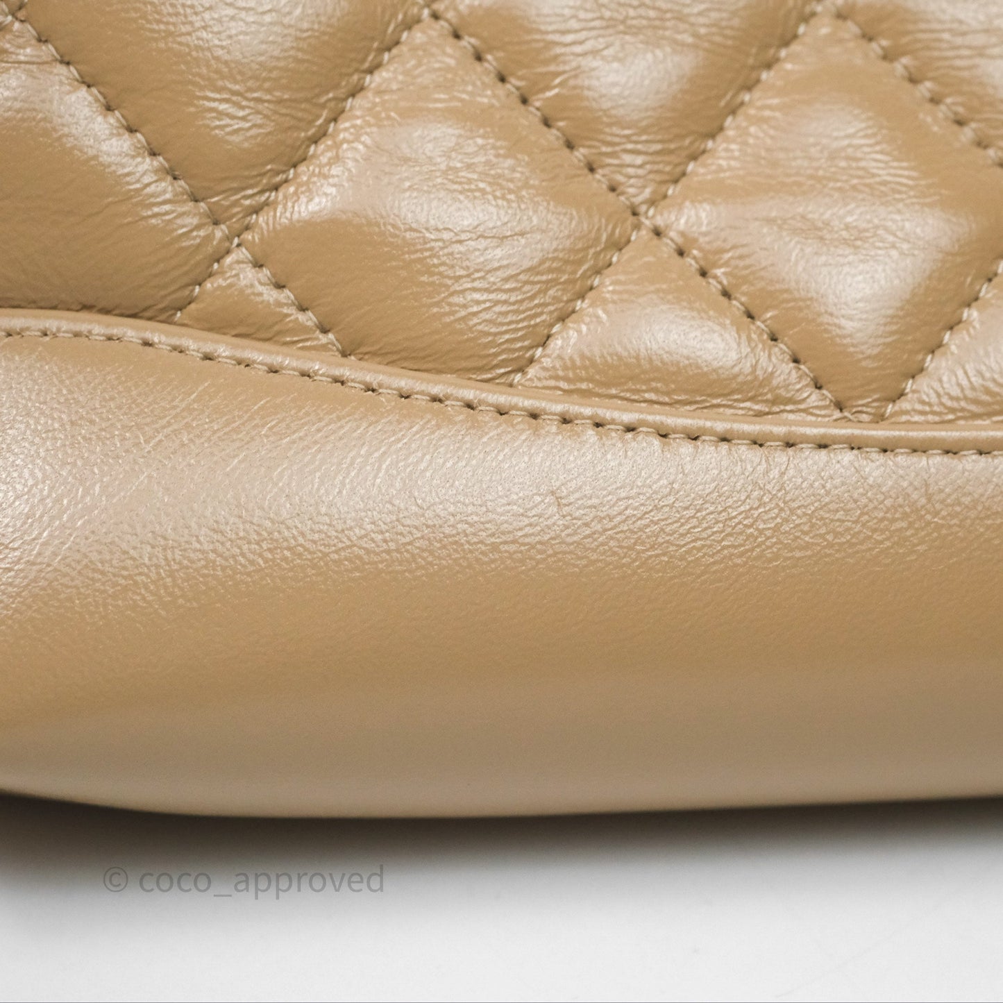 Chanel Nano 31 Beige Shiny Lambskin Gold Hardware