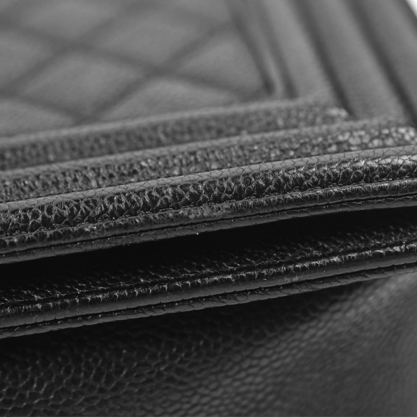 Chanel Quilted New Medium Boy Black Caviar Ruthenium Hardware