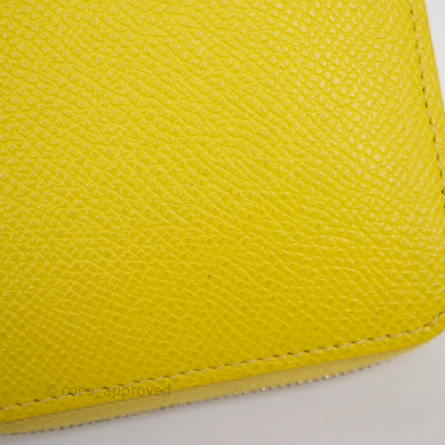 Hermès Silk In Compact Wallet Yellow Epsom