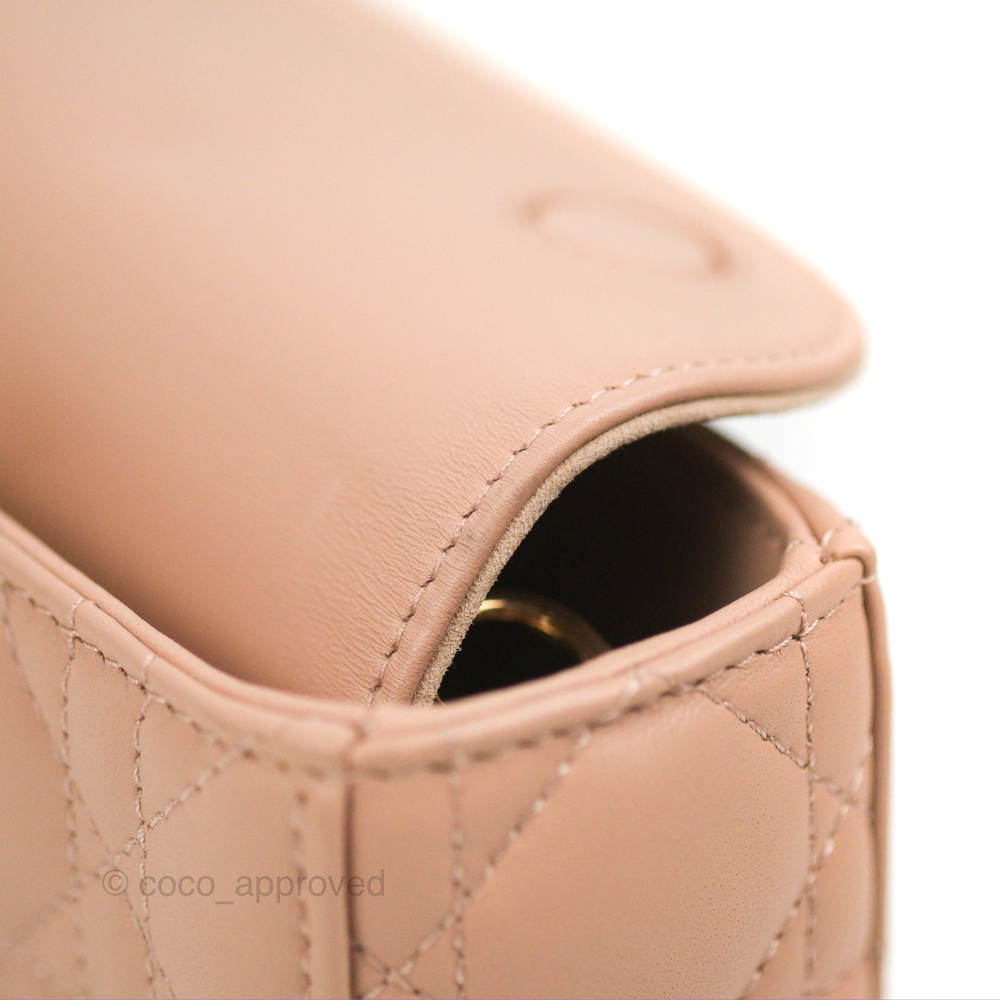 Dior Medium Lady D-Joy Bag Nude Pink Lambskin Cannage