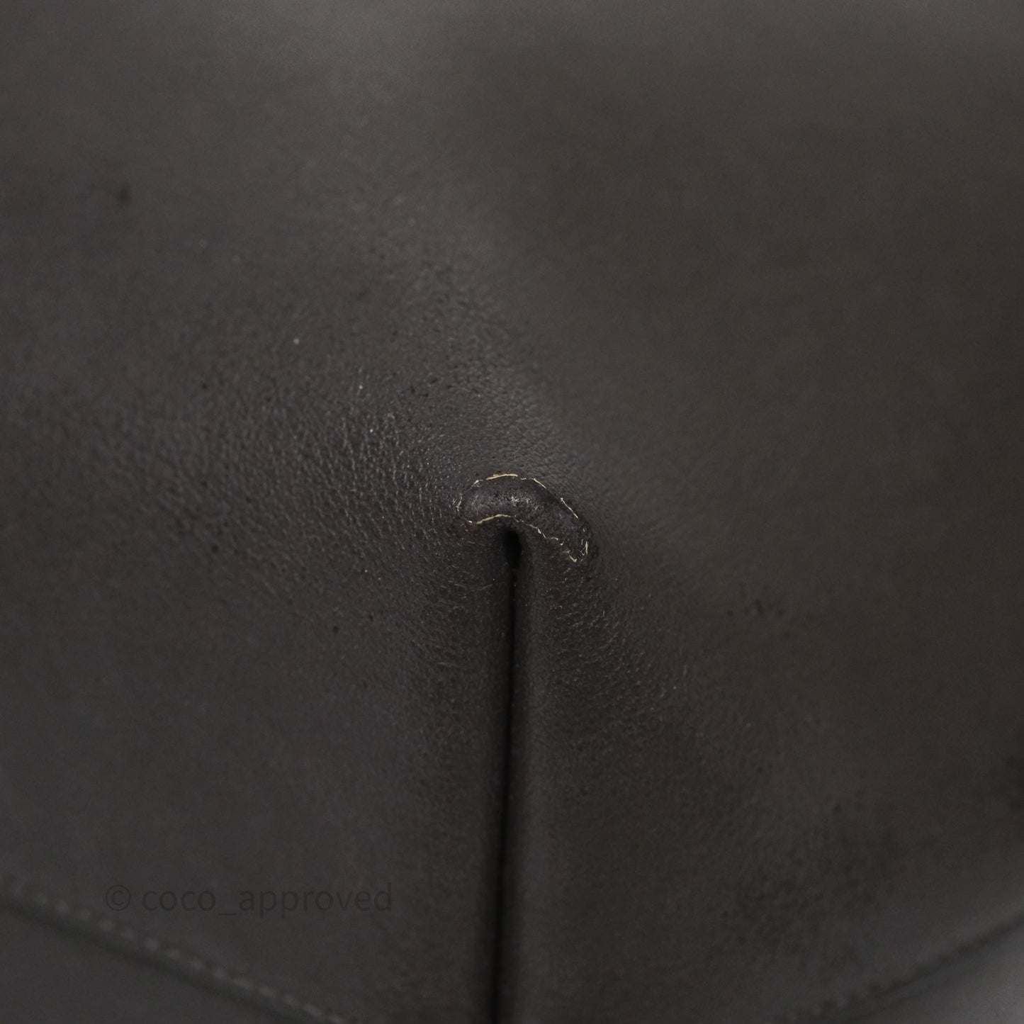 Saint Laurent Large Shopping Tote Dark Grey Calfskin