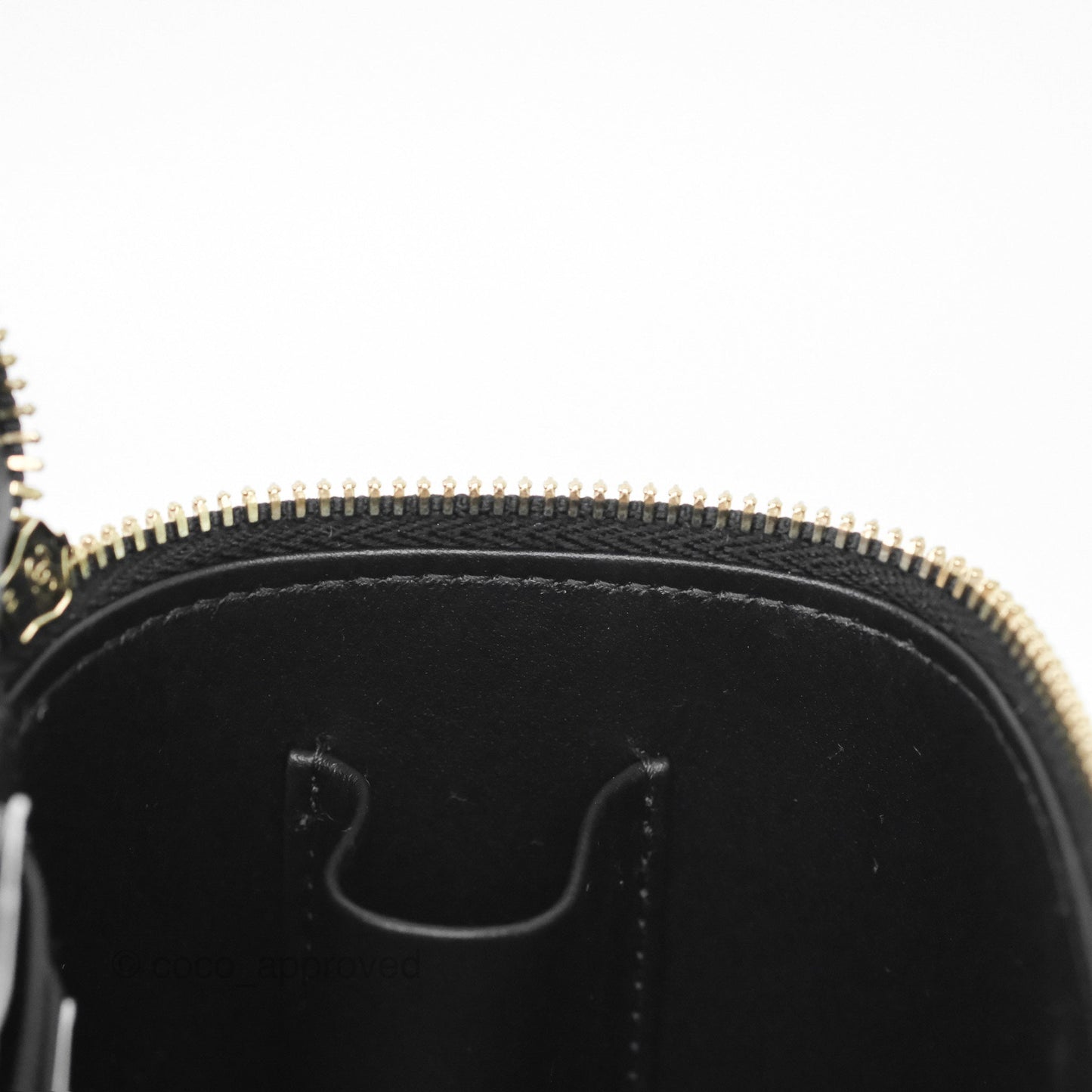 Chanel Logo Top Handle Vanity Rectangular Black Caviar Aged Gold Hardware