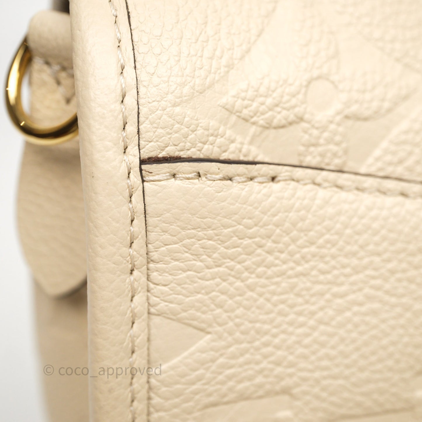 Louis Vuitton Diane Crème Beige Monogram Empreinte Leather