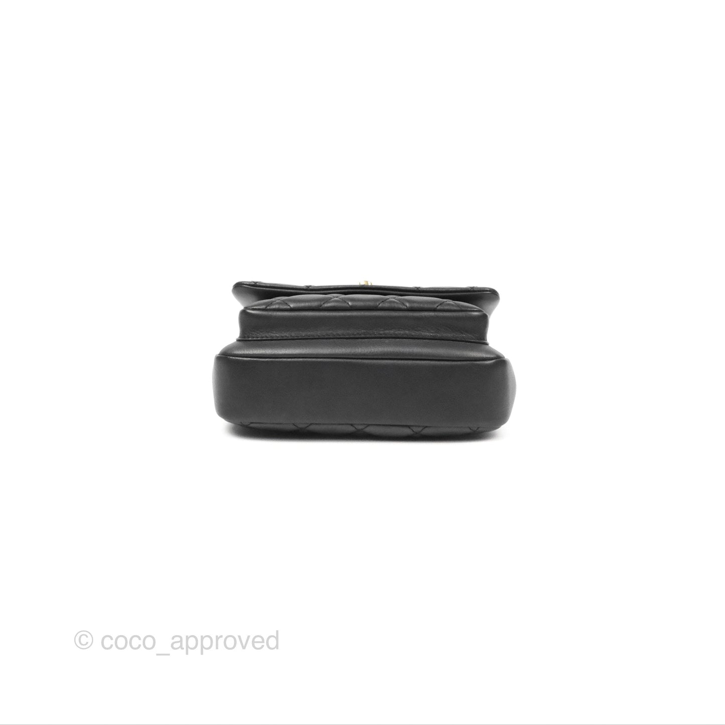 Chanel Small Day Trip Quilted Black Calfskin Gold Hardware
