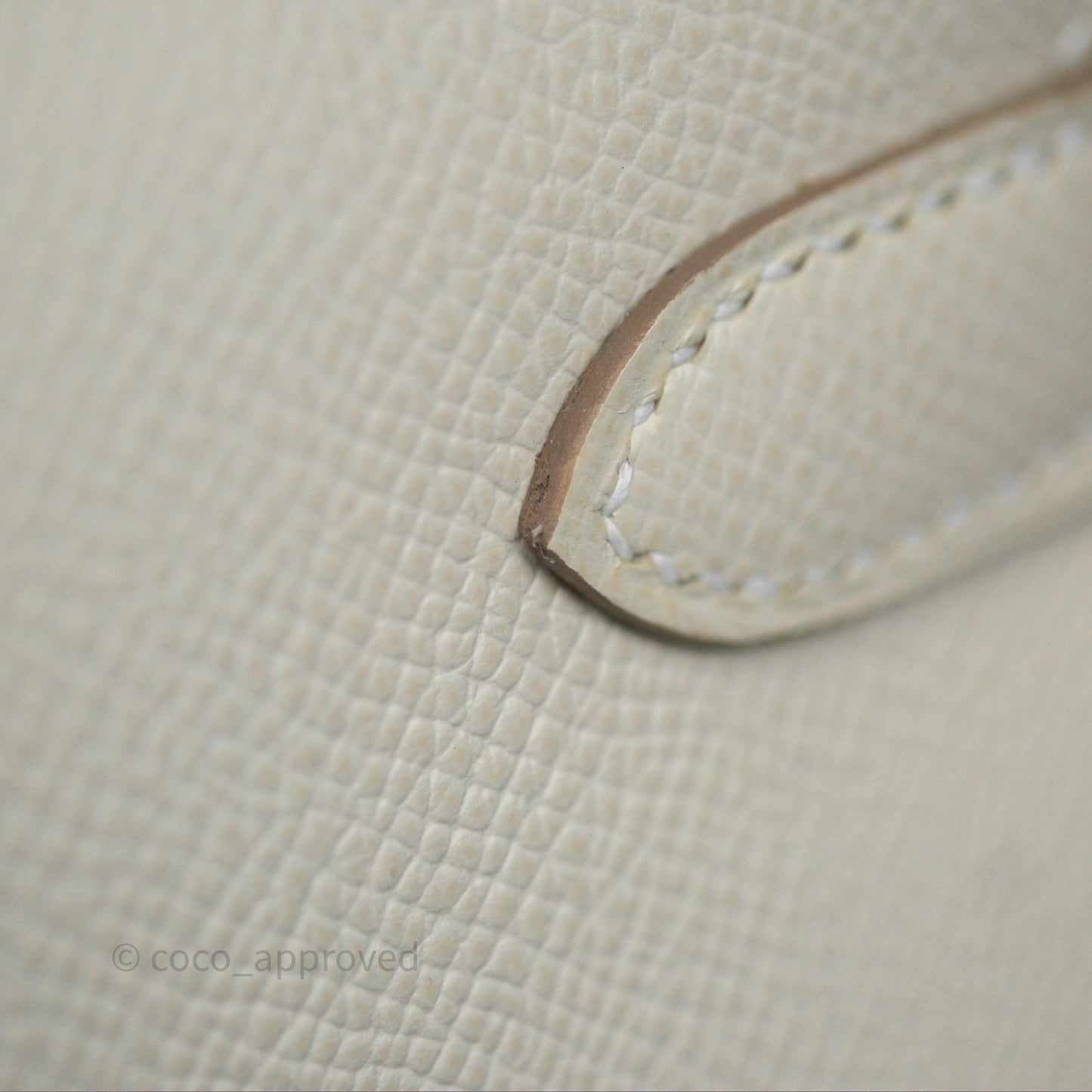 Hermès Kelly 28 Sellier Craie 10 Epsom Gold Hardware