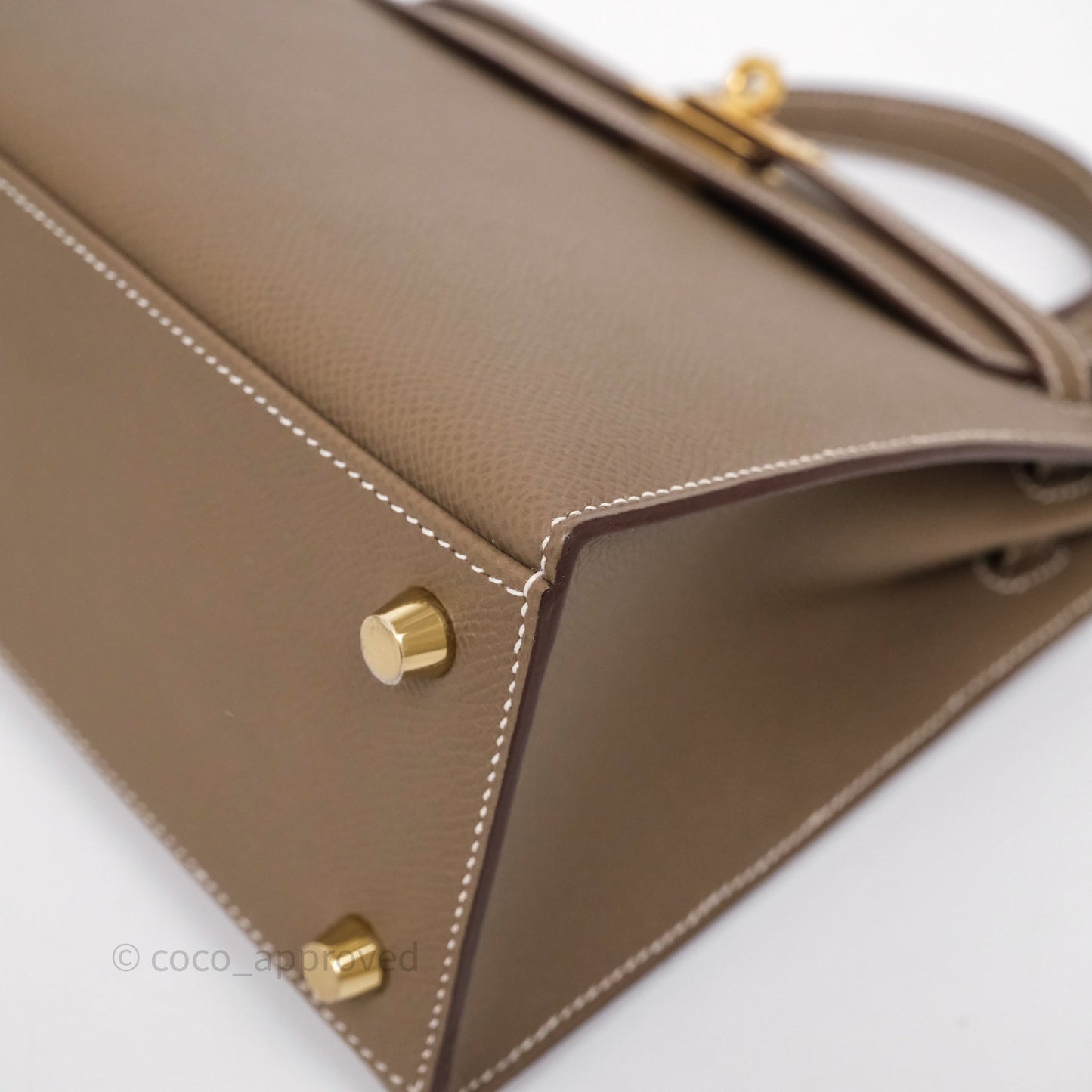Hermès Kelly 25 Etoupe 18 Epsom Gold Hardware