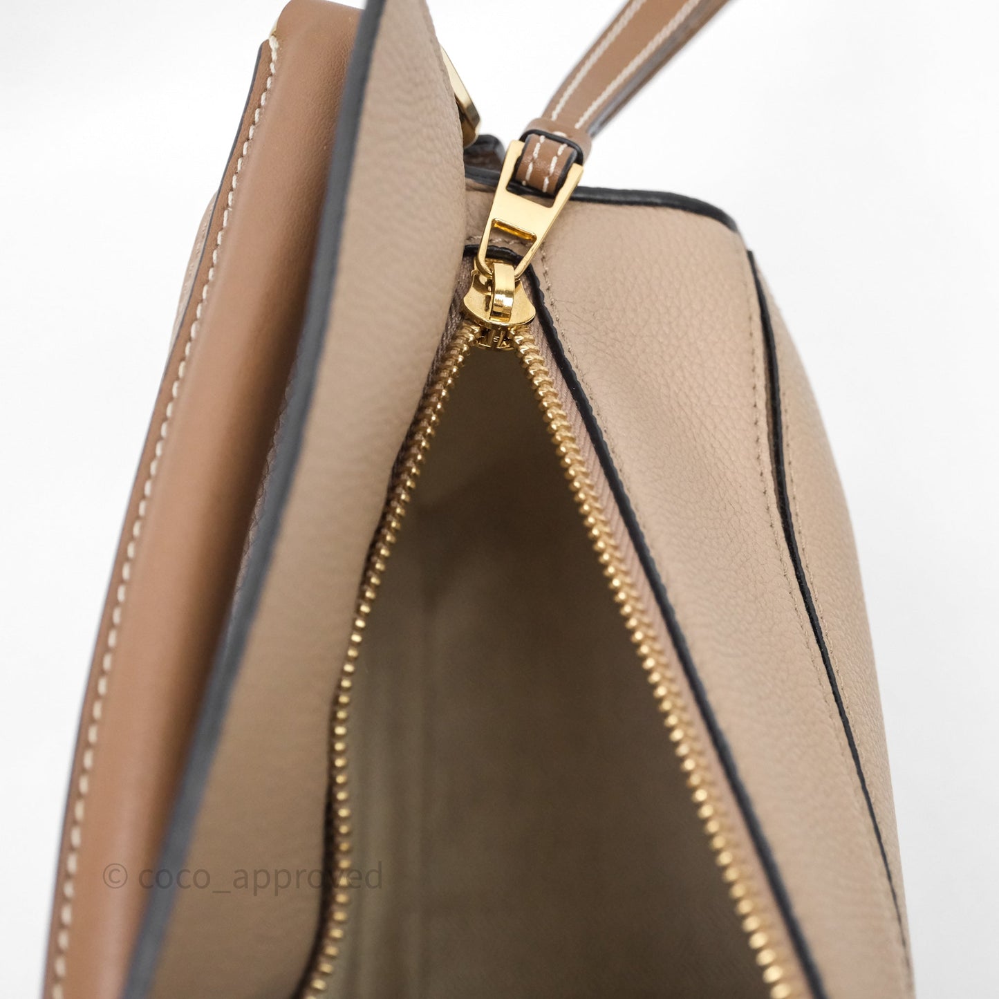 Loewe Small Puzzle Bag Sand Mink Grained Calfskin