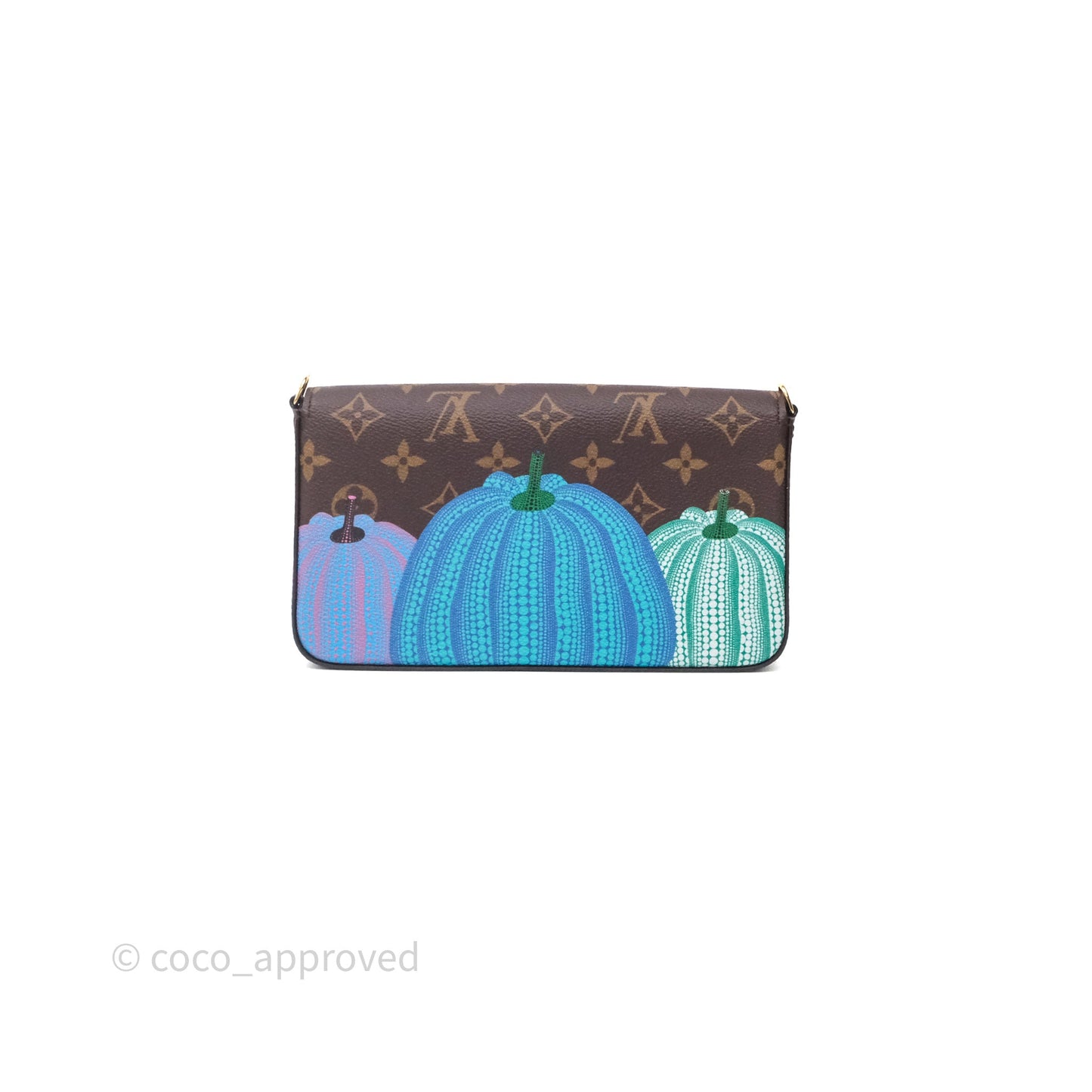Louis Vuitton X Yayoi Kusama Pochette Felicie in Monogram Pumpkins
