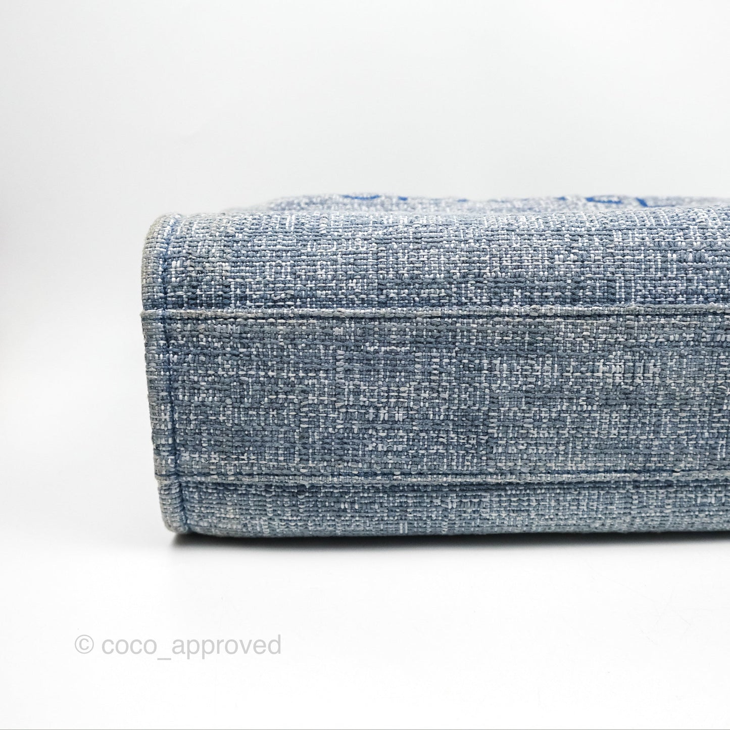 Chanel Medium Deauville Tote Blue Canvas