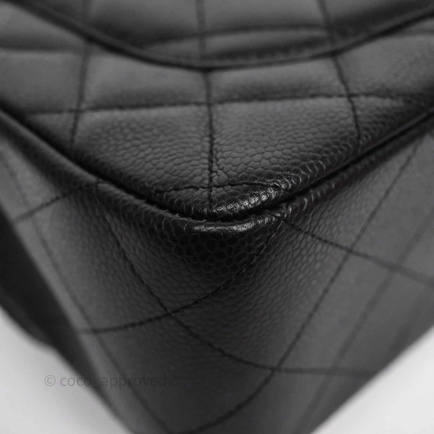 Chanel Jumbo Single Flap Black Caviar Gold Hardware⁣⁣