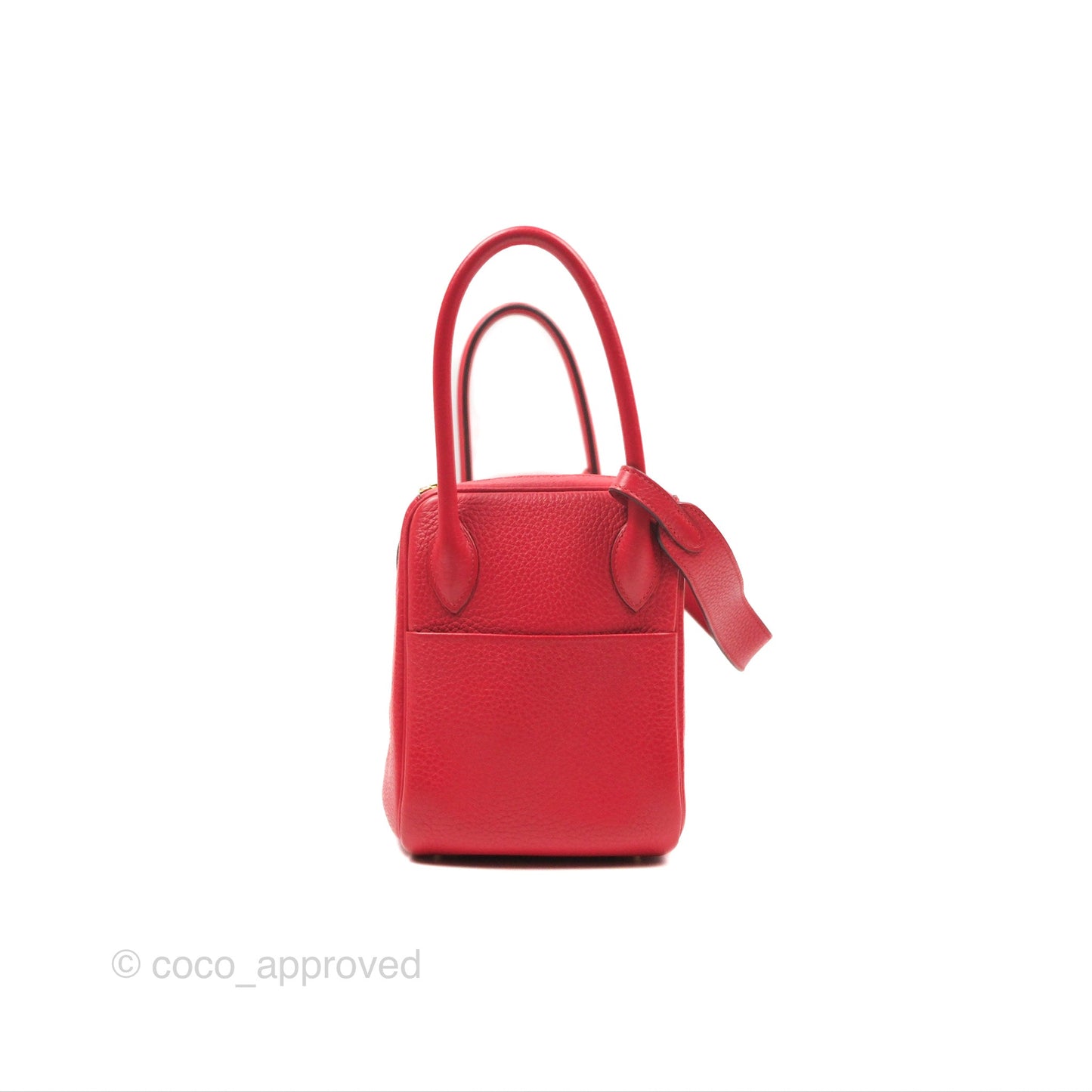 Hermès Lindy 26 Rouge Tomate Clemence Gold Hardware