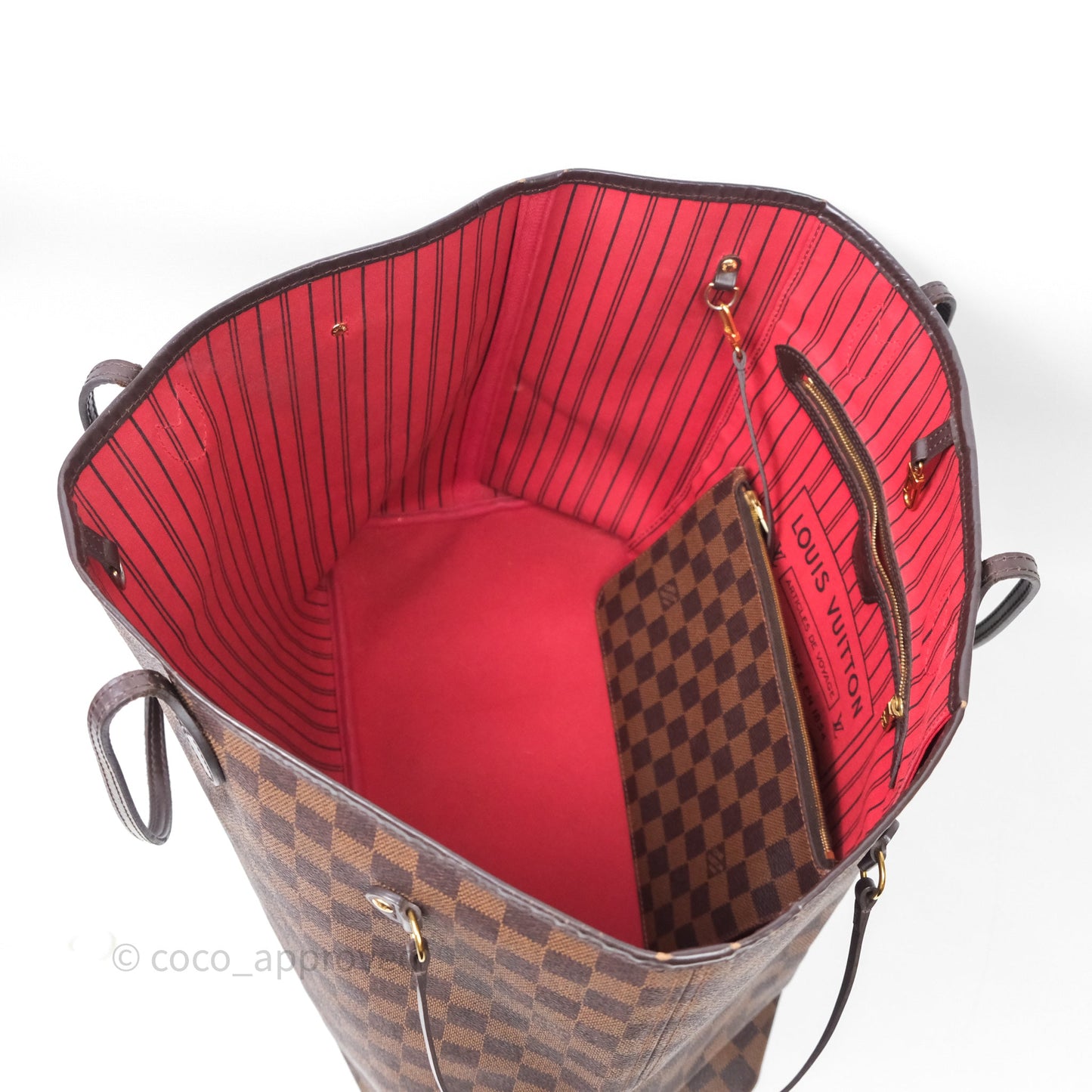Louis Vuitton Neverfull Tote Bag GM Damier Ebene