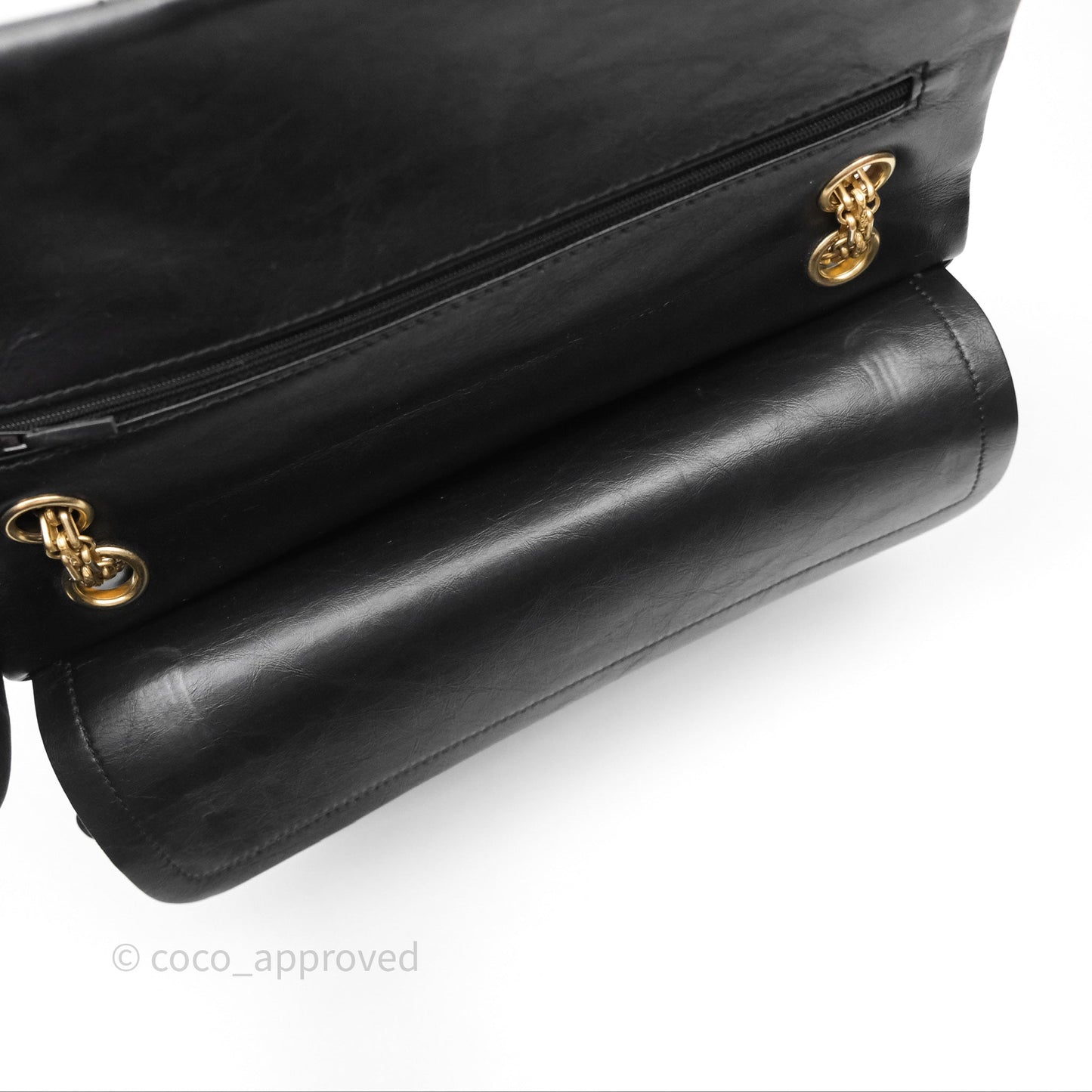 Chanel Quilted Reissue 226 Aged Calfskin Black Gold Hardware