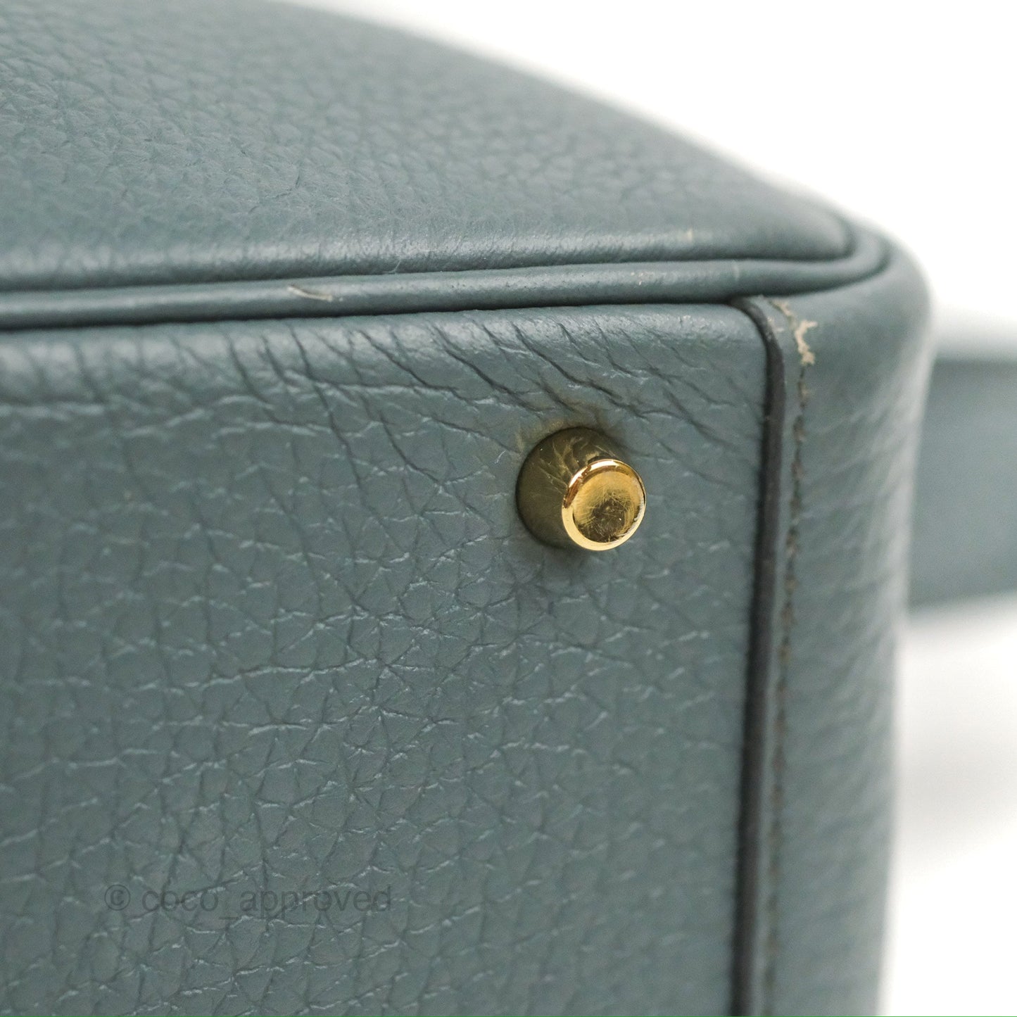 Hermès Mini Lindy 20 Bleu Orage Clemence Gold Hardware