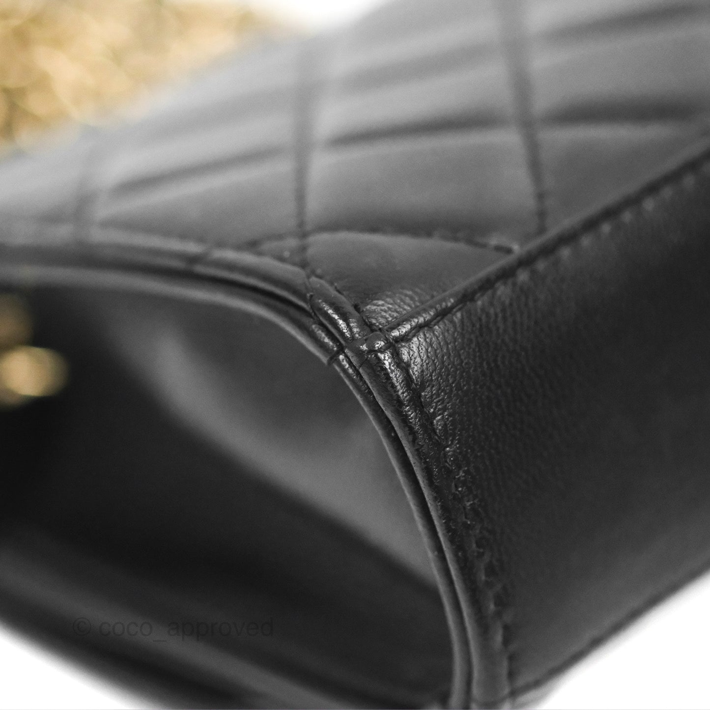 Chanel Mini Quilted Trendy CC Clutch With Chain Black Lambskin Gold Hardware