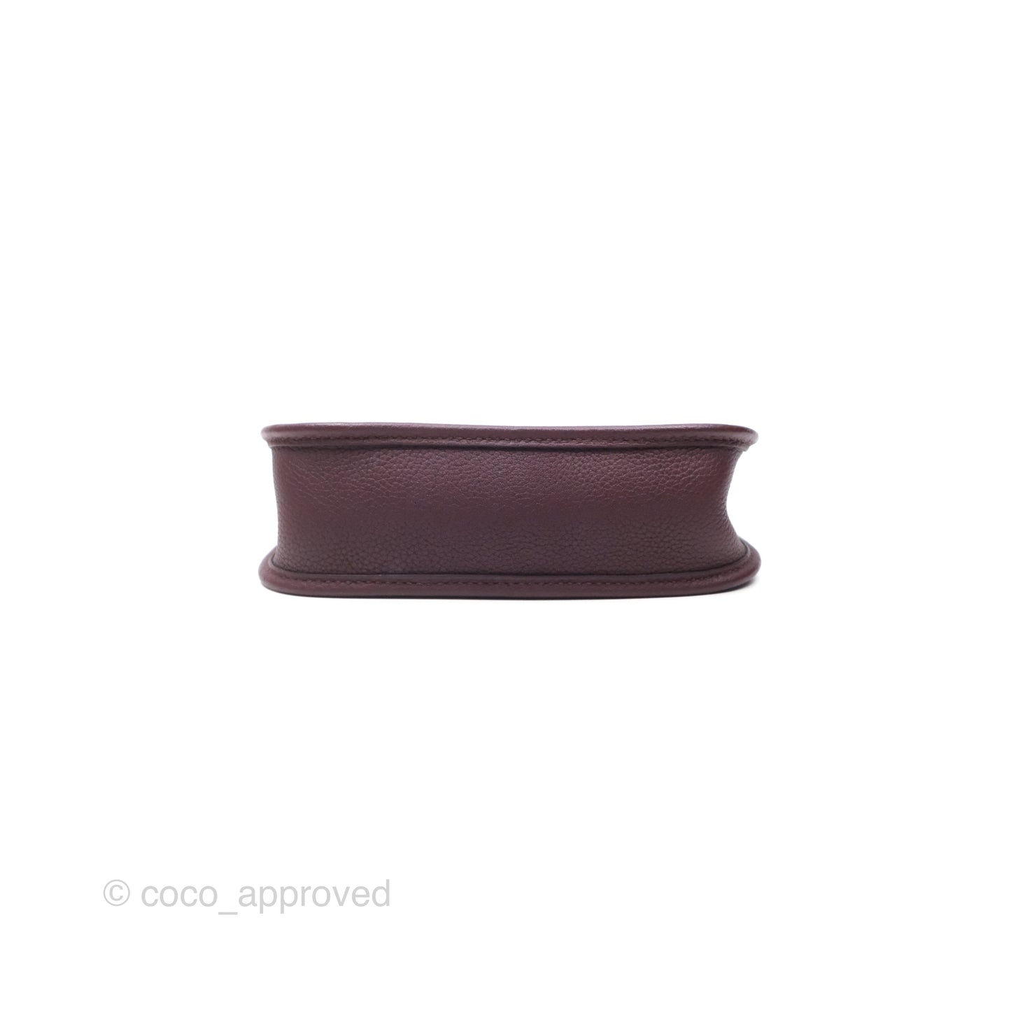 Hermès Mini Evelyne 16 Bordeaux 57 Taurillon Maurice Palladium Hardware