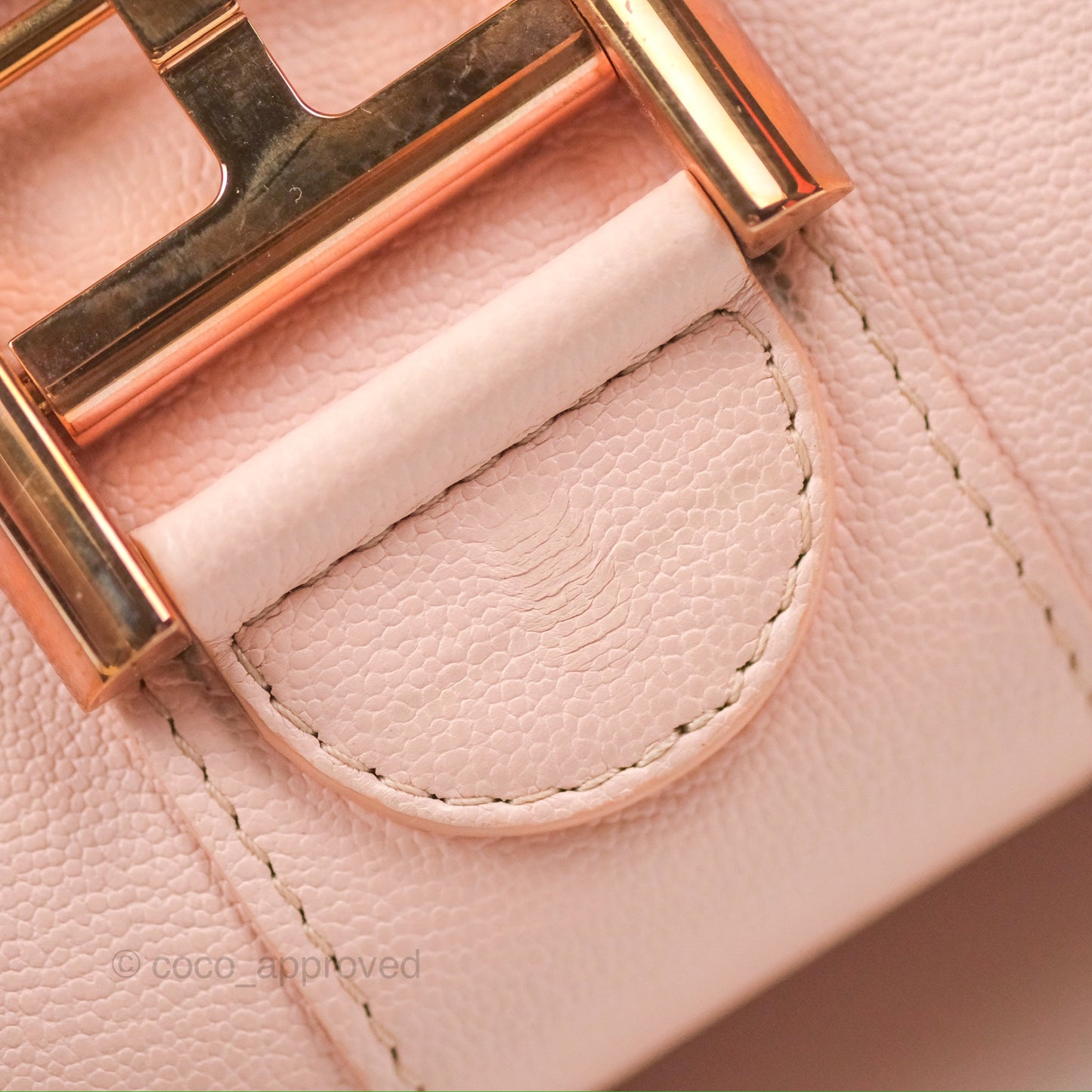 Delvaux Brillant East West Top Handle Bag Nude Pink Rose Gold Hardware