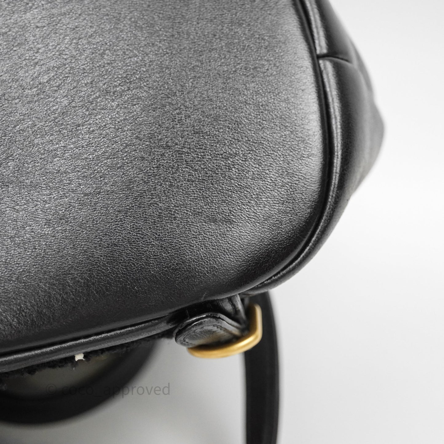 Chanel Duma Backpack Black Tweed Aged Gold Hardware