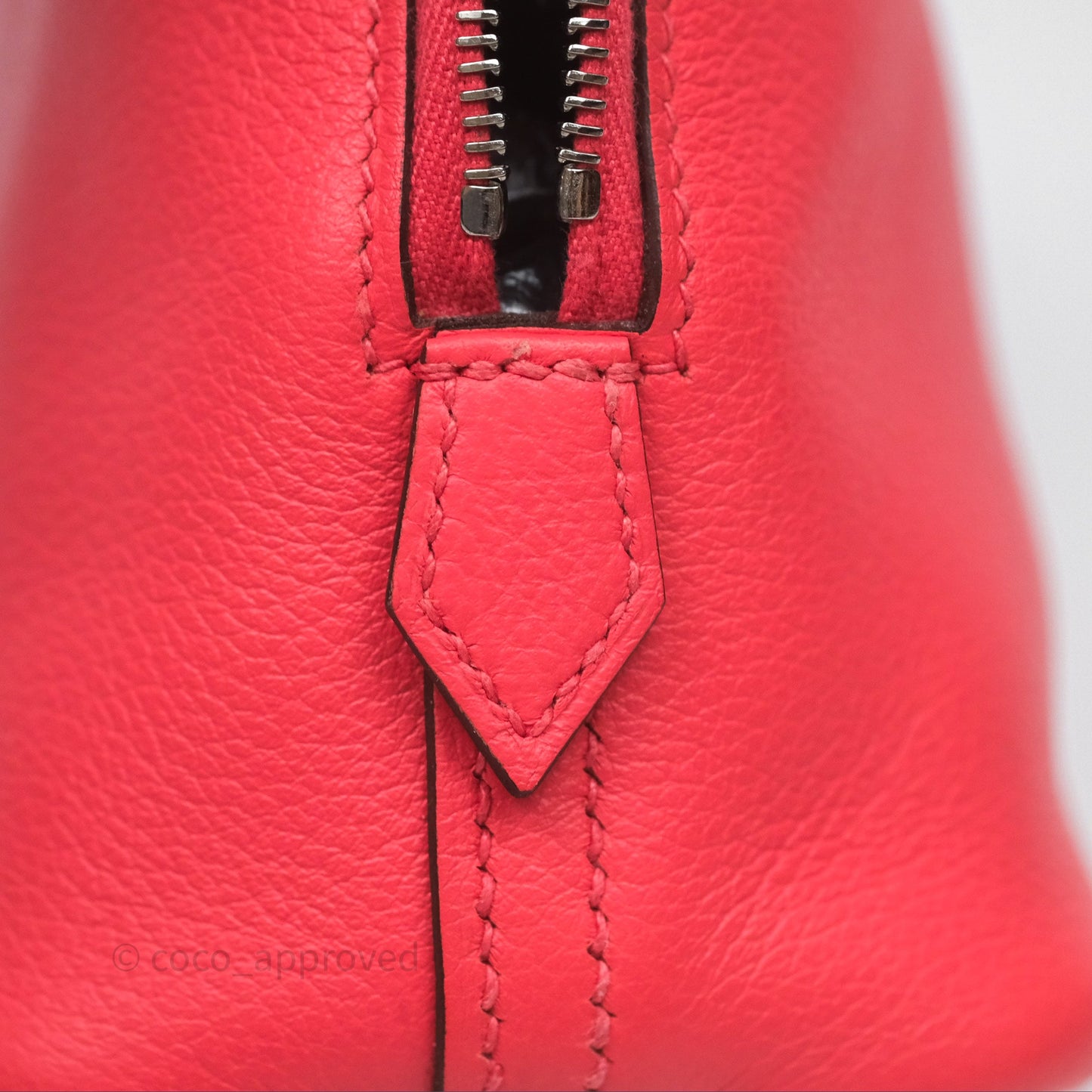 Hermès Bolide Mini 1923 Rose Texas 0E/ Cuivre 6C Evercolor Palladium Hardware