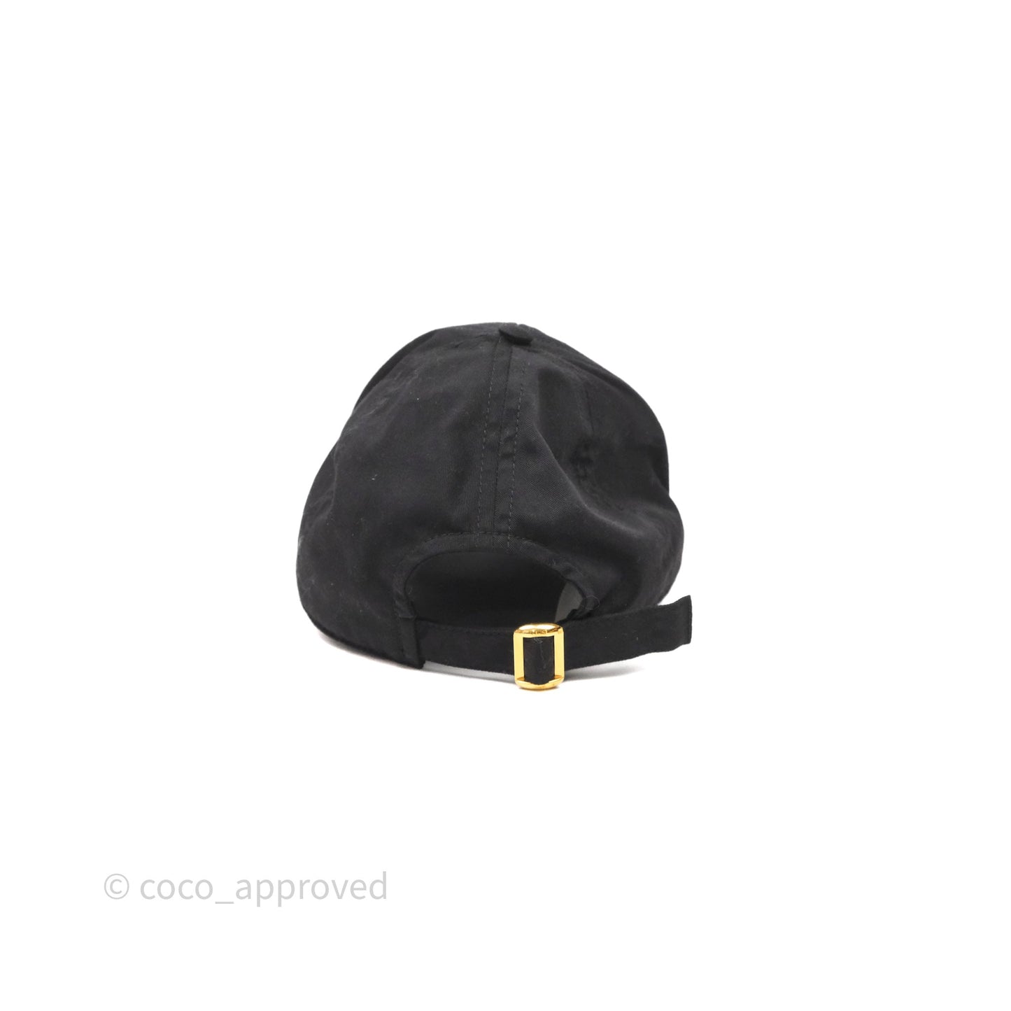Celine Baseball Cap Cotton Triomphe Black