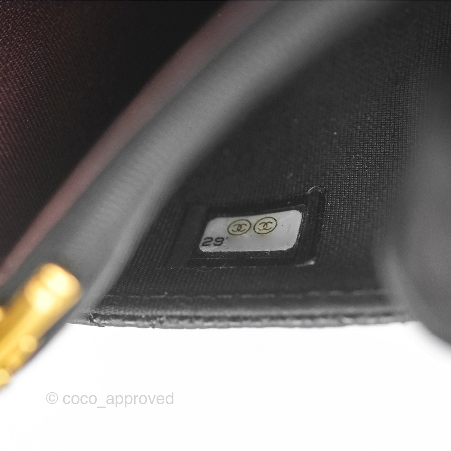 Chanel Classic Wallet On Chain WOC Quilted Black Caviar Gold Hardware