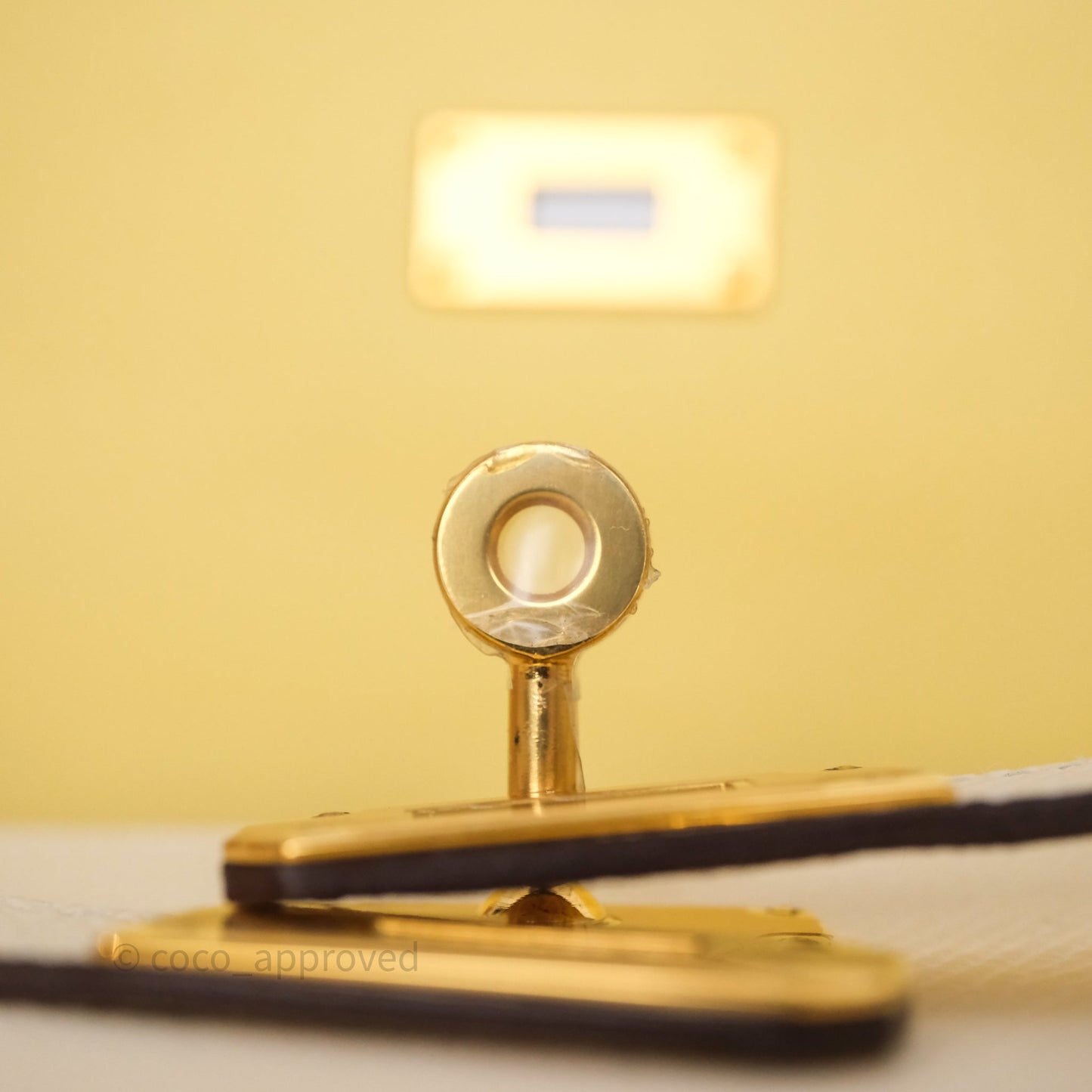 Hermès Kelly To Go Wallet Nata I2/ Jaune Poussin 1Z Epsom Gold Hardware