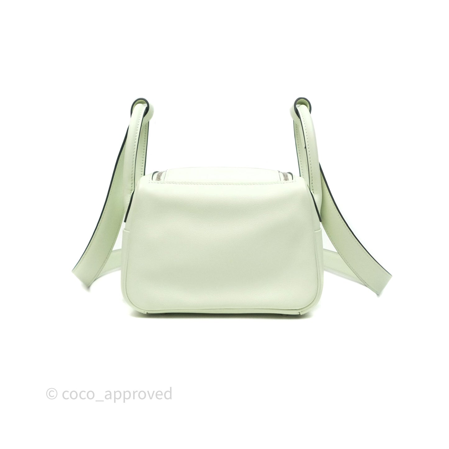 Hermès Mini Lindy Vert Fizz 0S Swift Palladium Hardware