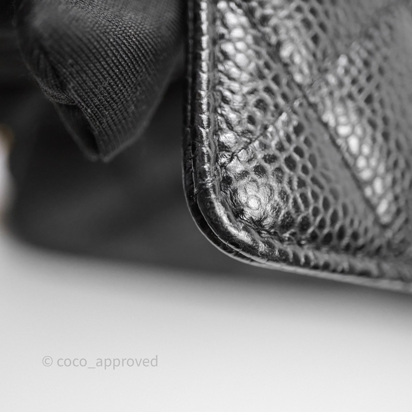 Chanel Quilted WOC Black Caviar Gold Hardware