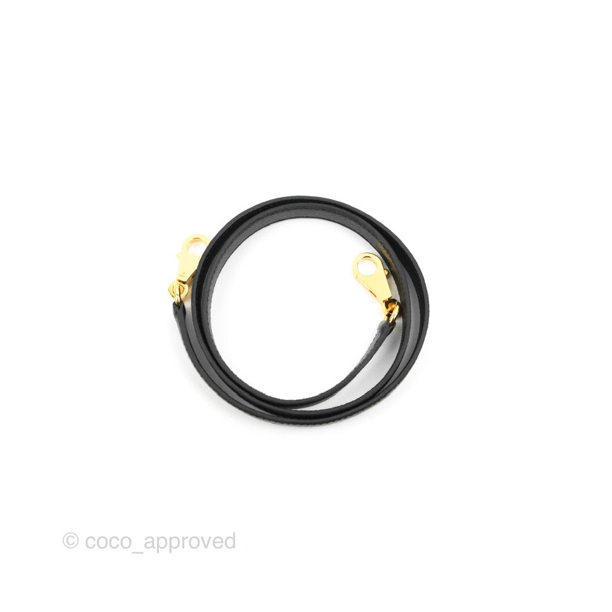 Hermès Bolide 1923 25 Black Epsom Gold Hardware