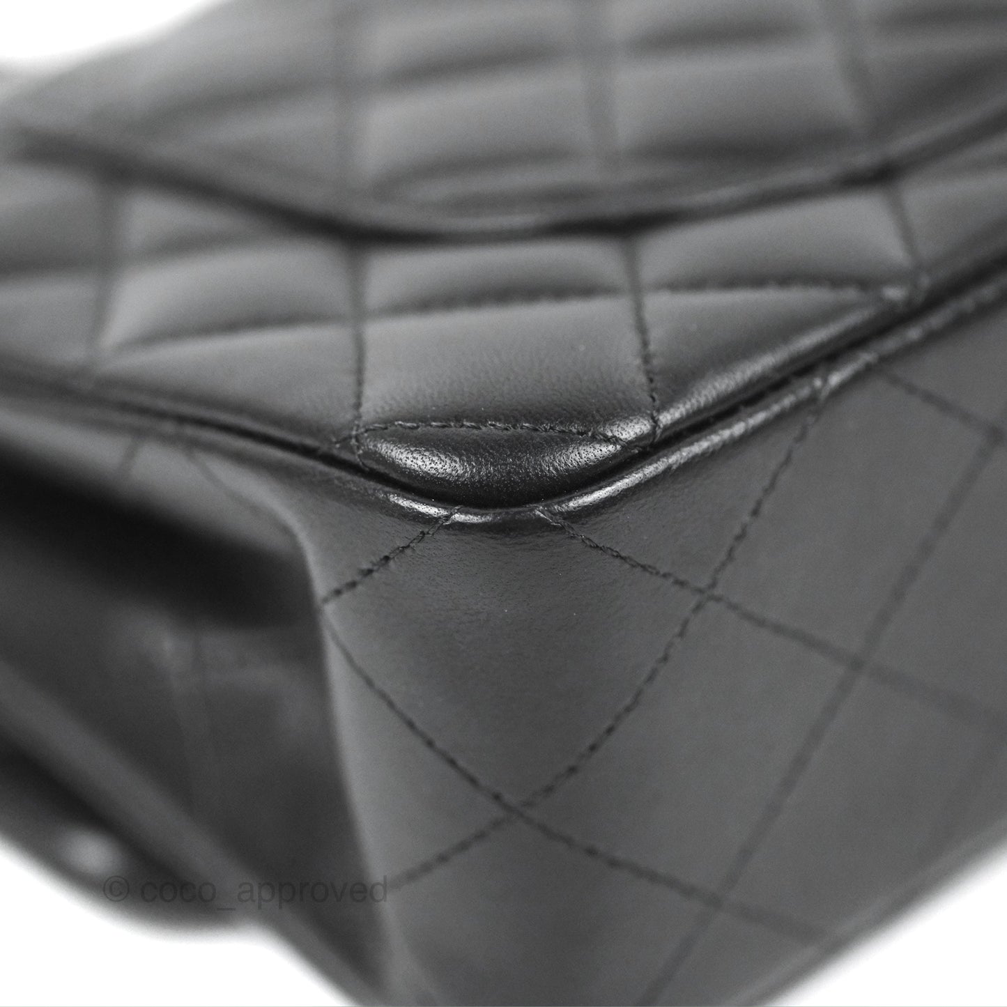 Chanel Small Classic Quilted Flap Black Lambskin Silver Hardware