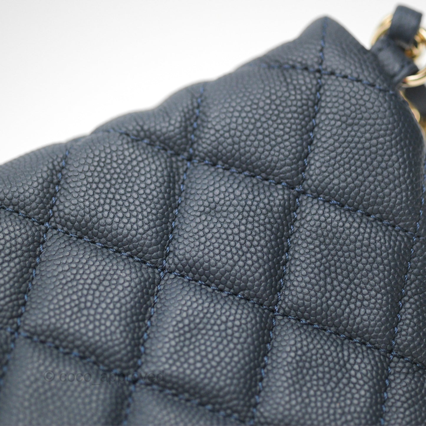 Chanel Business Affinity Waist Belt Bag Navy Caviar Gold Hardware