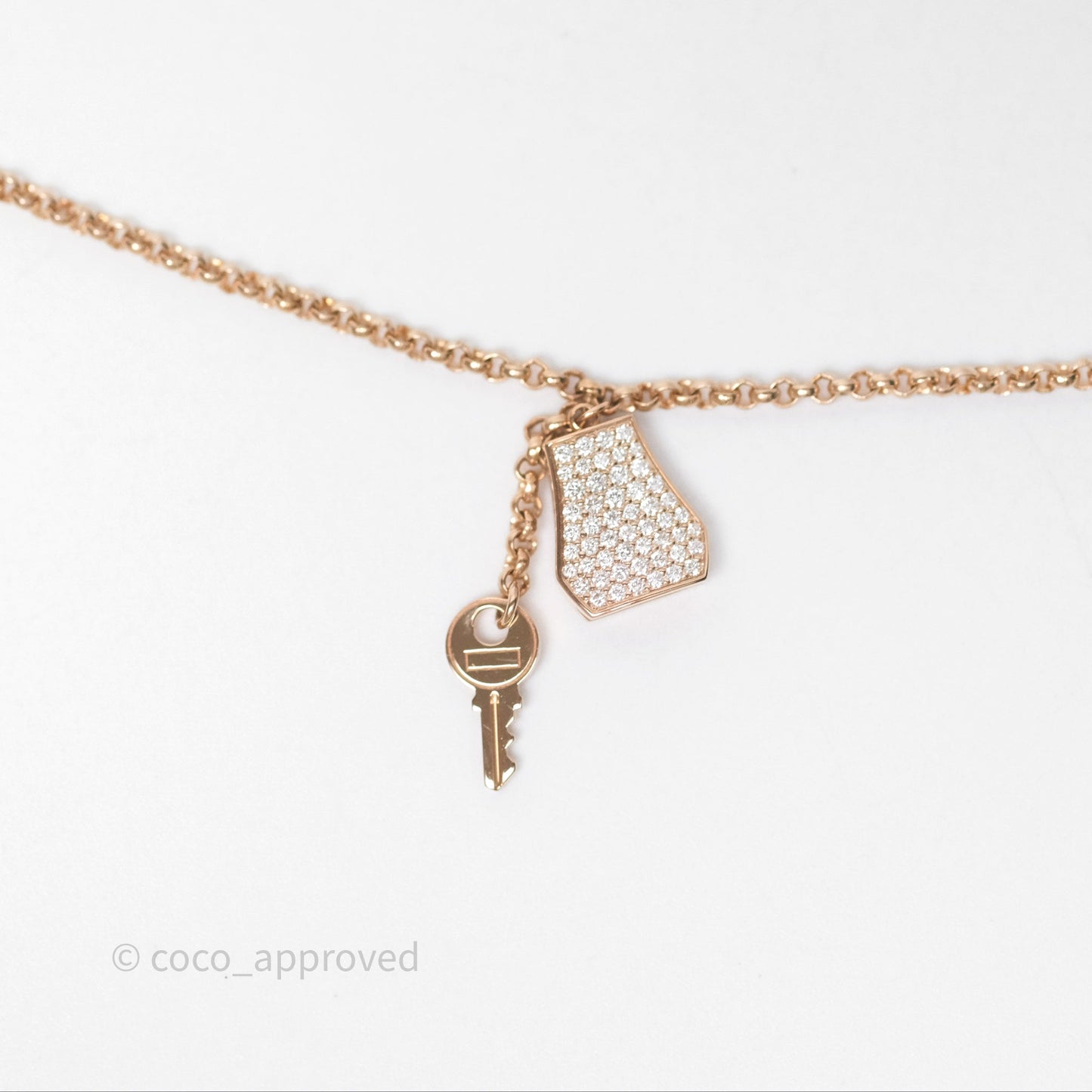 Hermès Kelly Clochette Bracelet Rose Gold