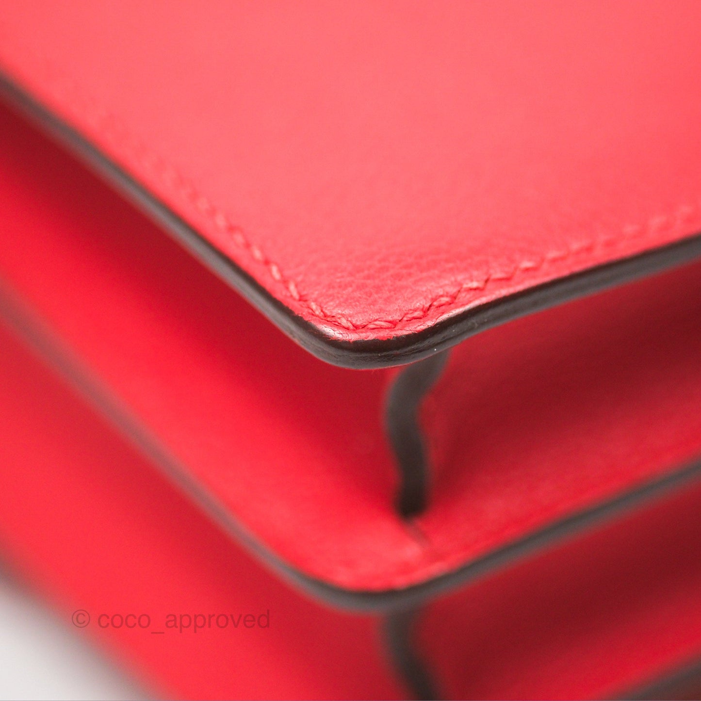 Hermès Roulis Mini 18 Rouge De Coeur Evercolor Permabrass Hardware