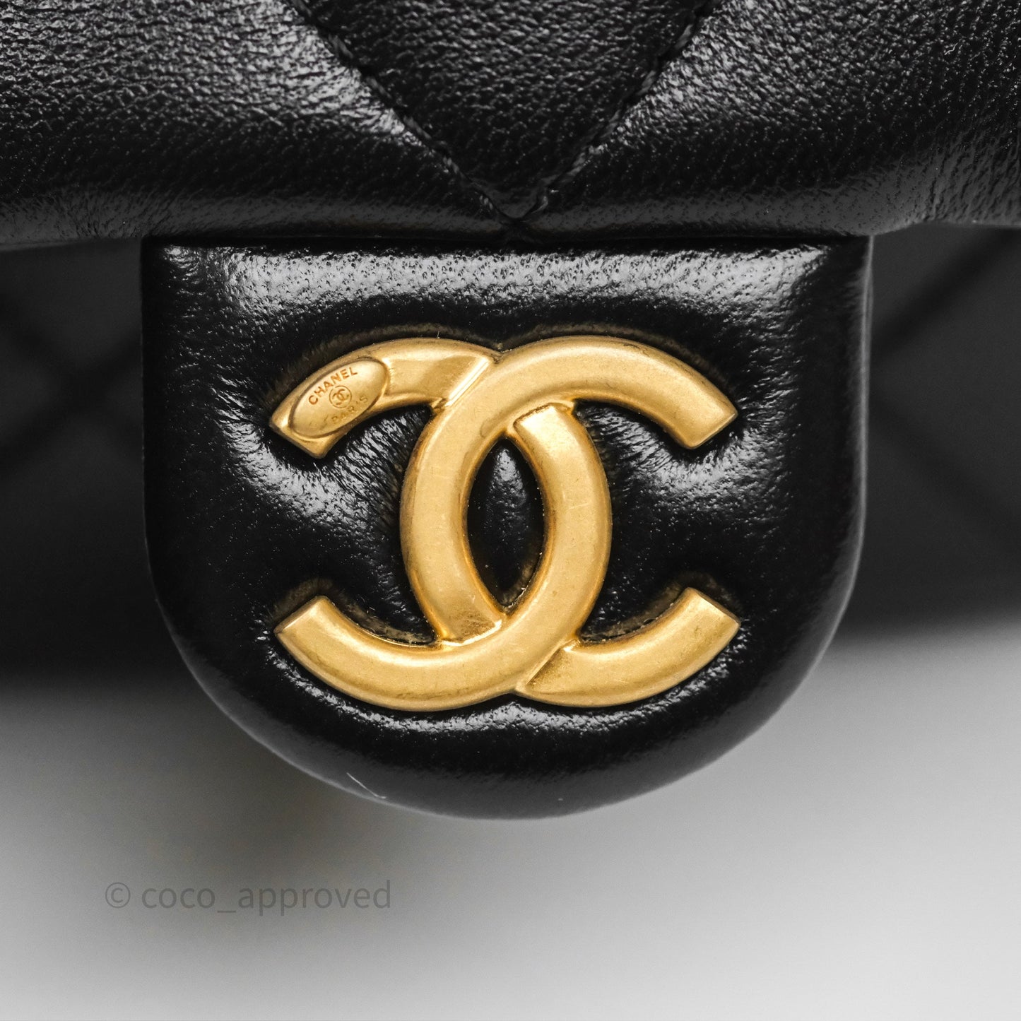 Chanel Quilted Large Trendy Double Pocket Hobo Black Lambskin Gold Hardware