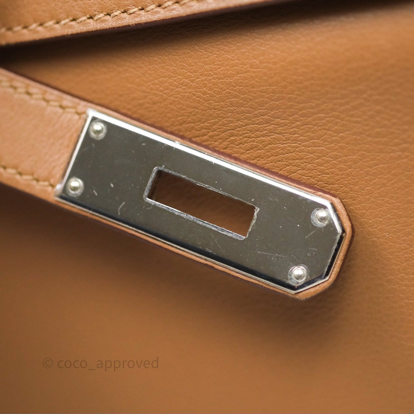Hermès Kelly 35 Retourne Chai 0M Evercolor Palladium Hardware