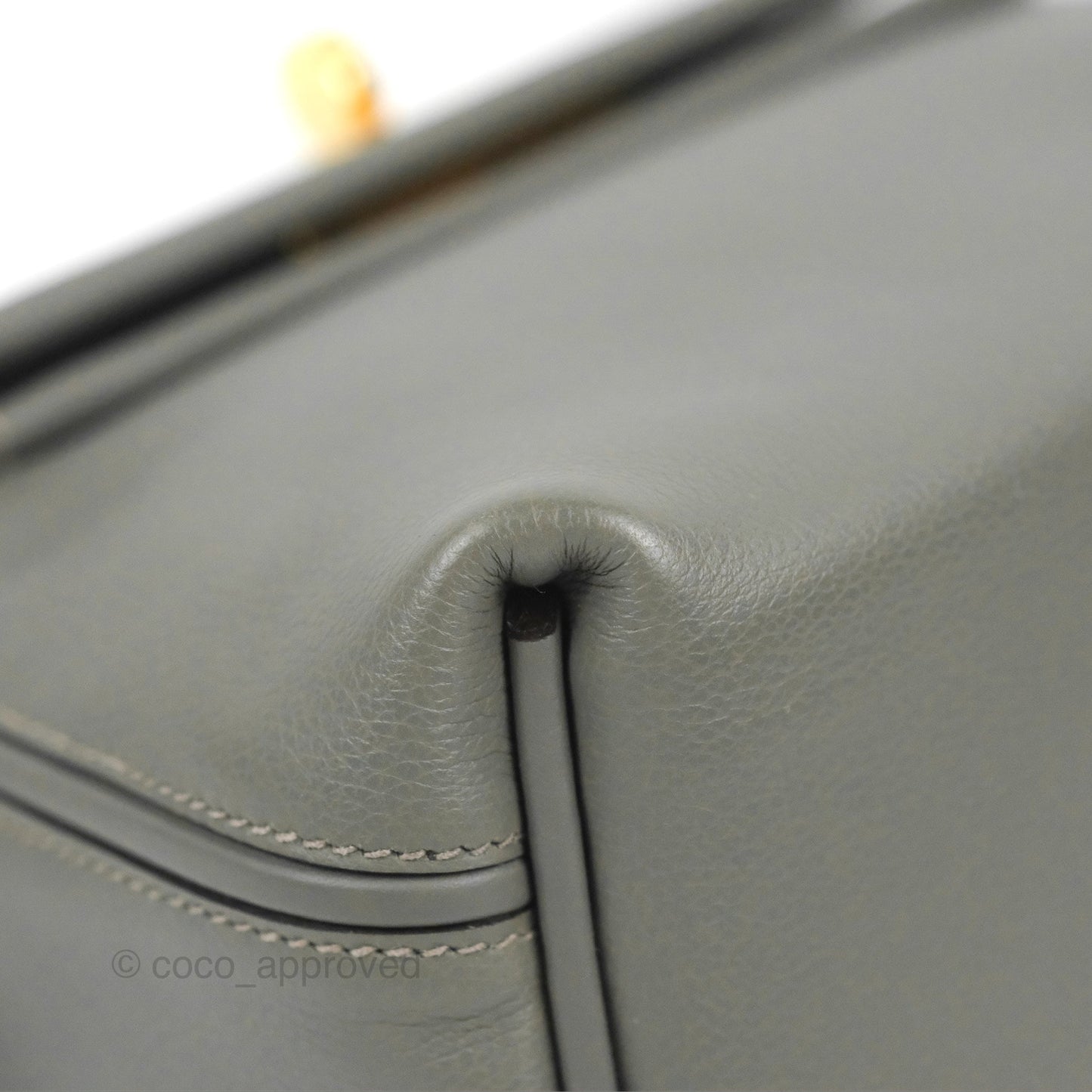 Hermès 24/24 21 Mini Gris Meyer 0L Evercolor/Swift Gold Hardware