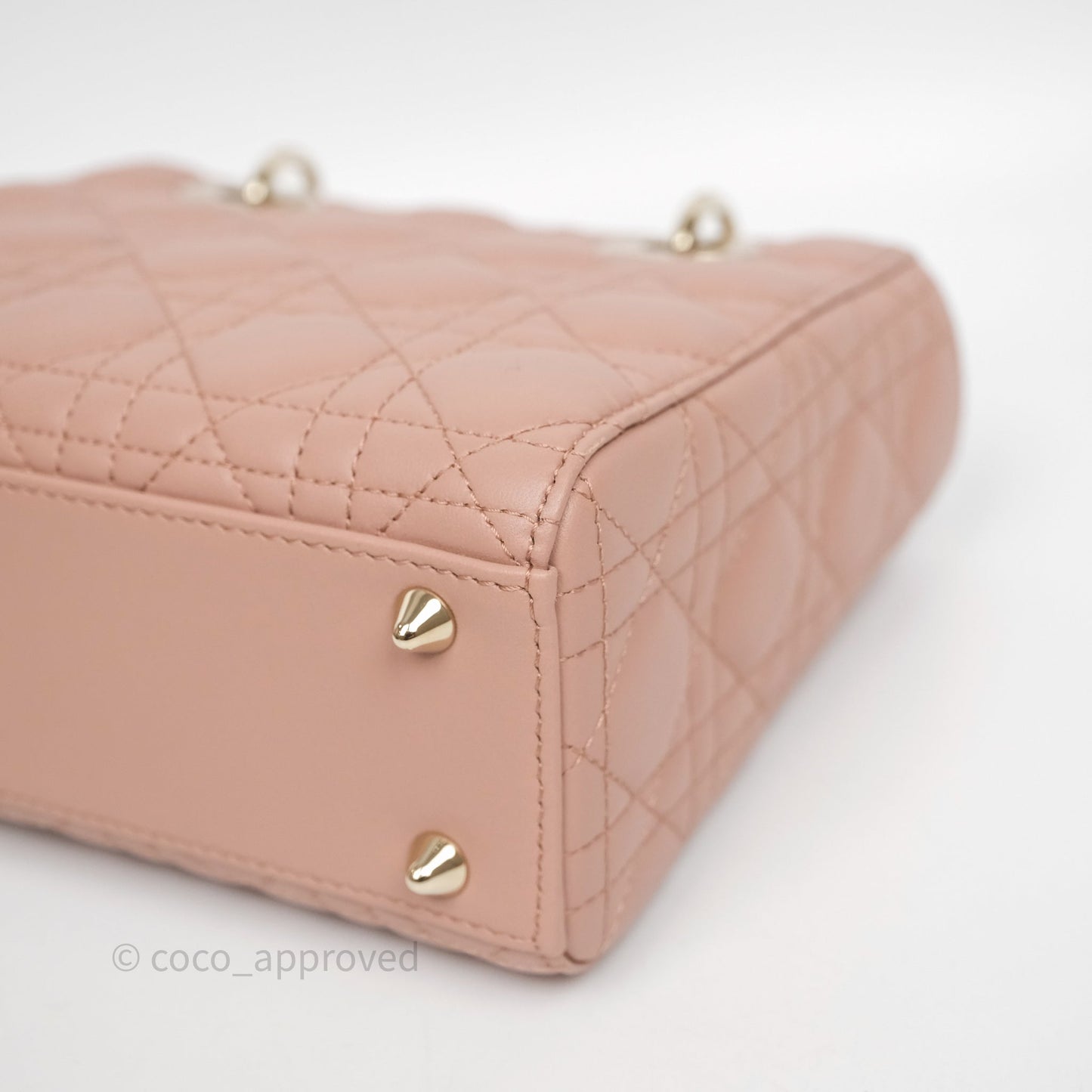 Christian Dior Small Lady Dior My ABCDior Bag Blush Cannage Lambskin