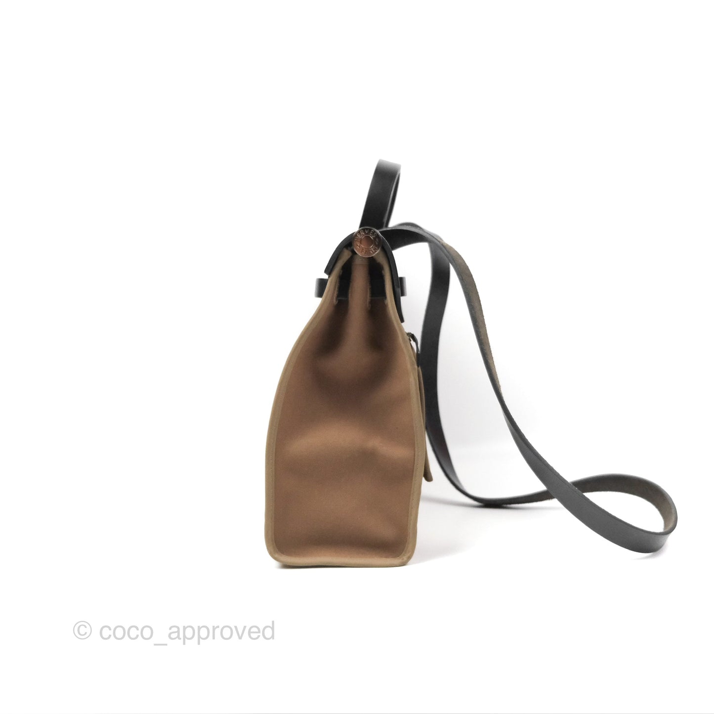 Hermès Herbag Zip 31 Ebene/Etoupe Canvas Palladium Hardware