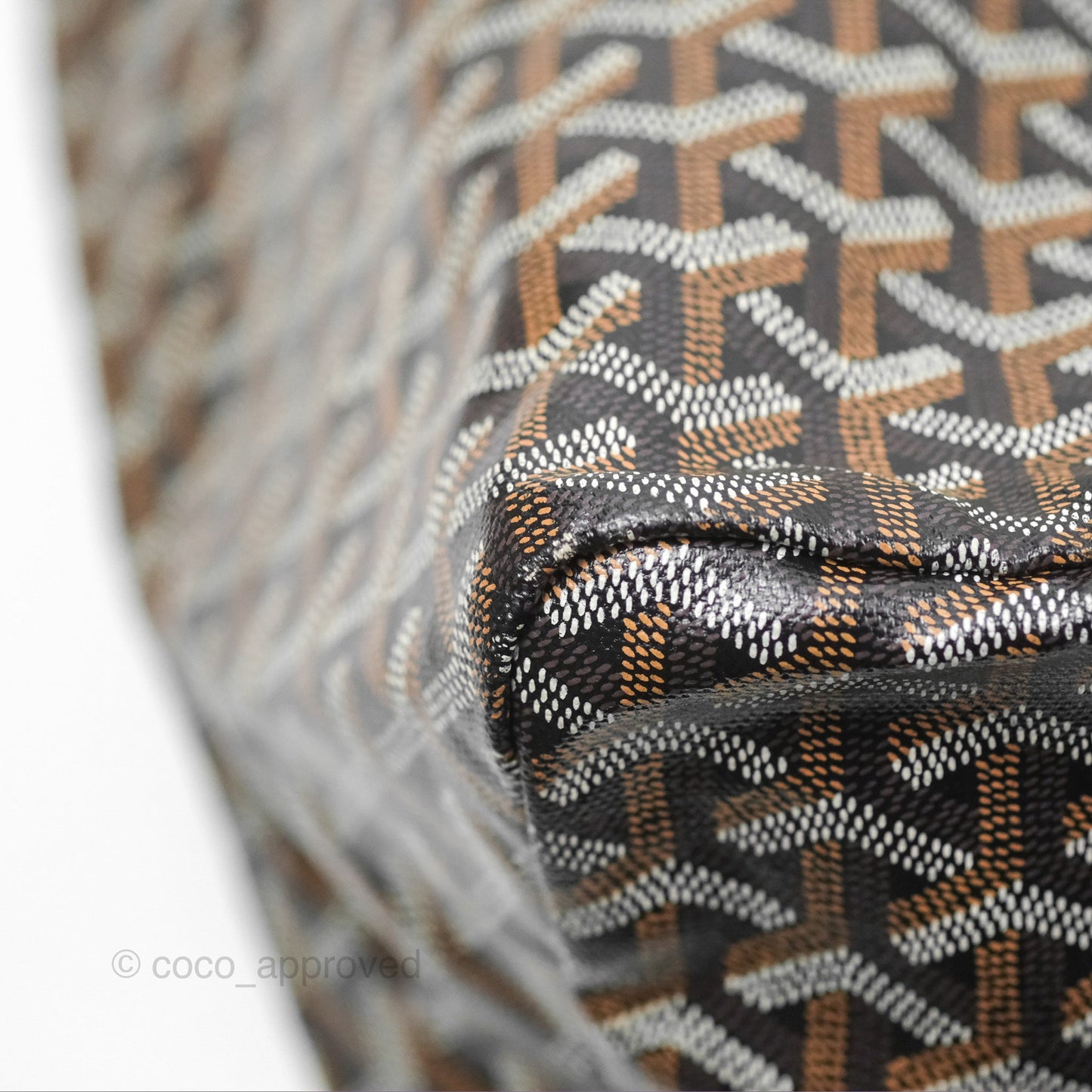 Goyard St. Louis Tote GM Black/Tan
