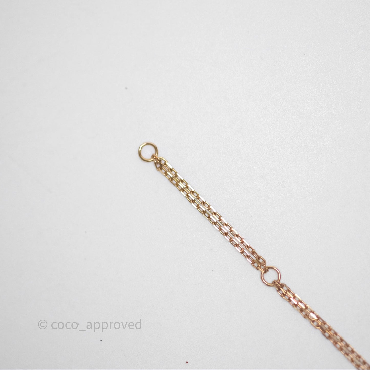 Cartier Love Necklace 18K Rose Gold 2 Diamonds